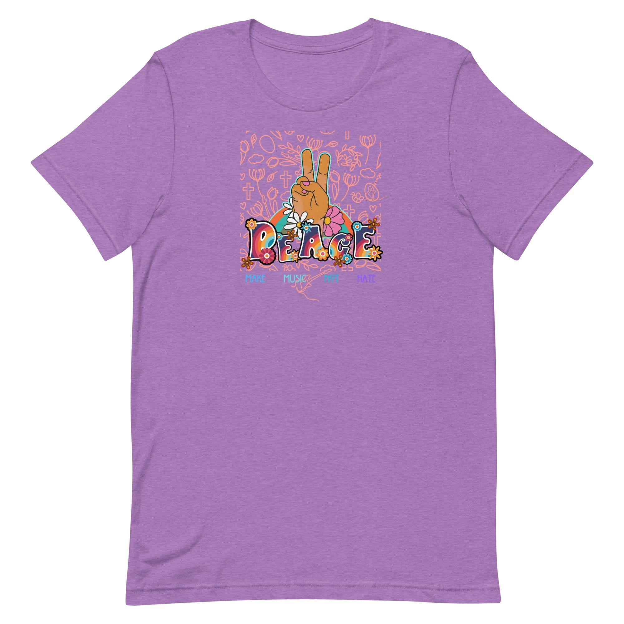 Groovy Peace Sign T-Shirt, Retro Music Lover Gift