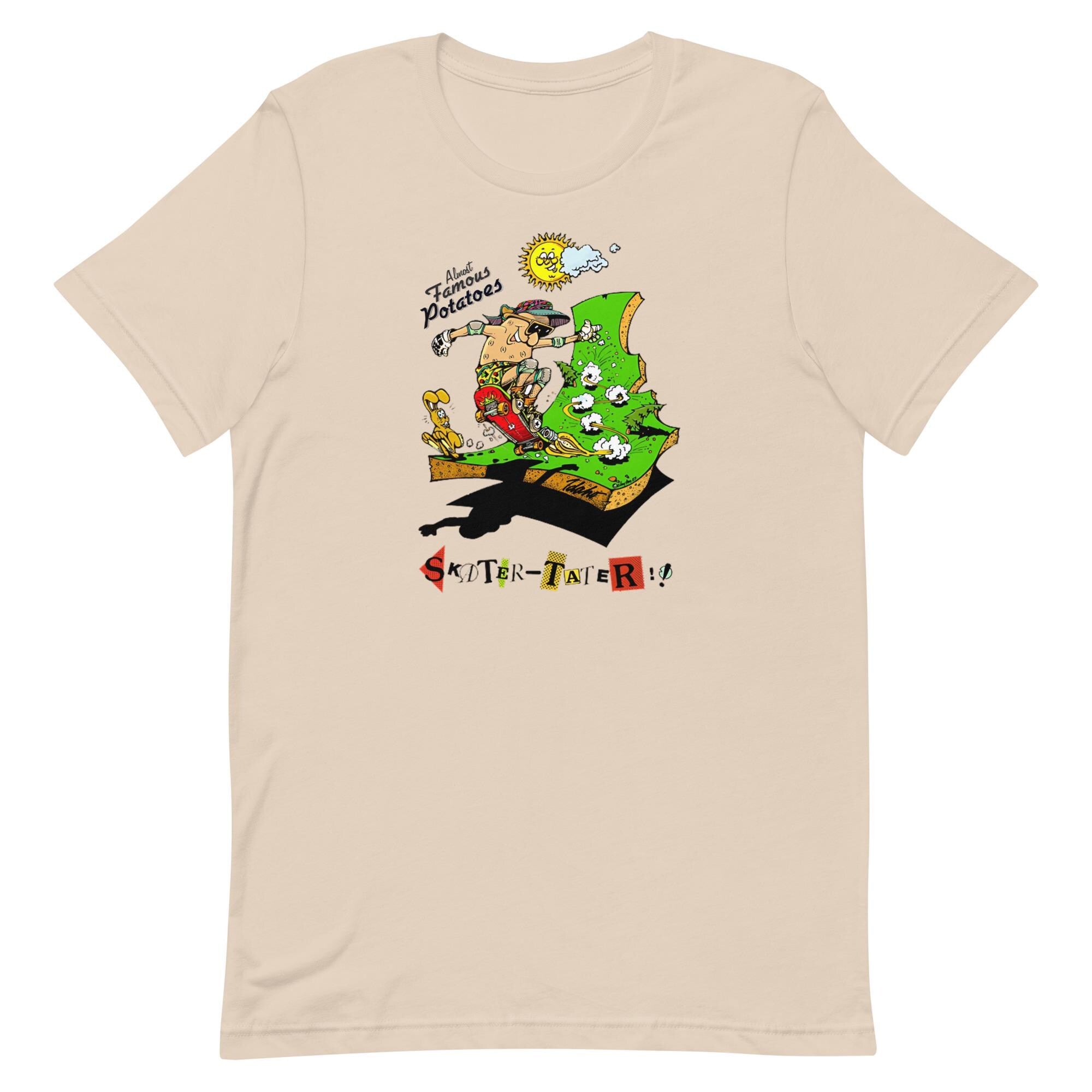 Vintage Idaho Cartoon T-Shirt: Skater Potato Tee