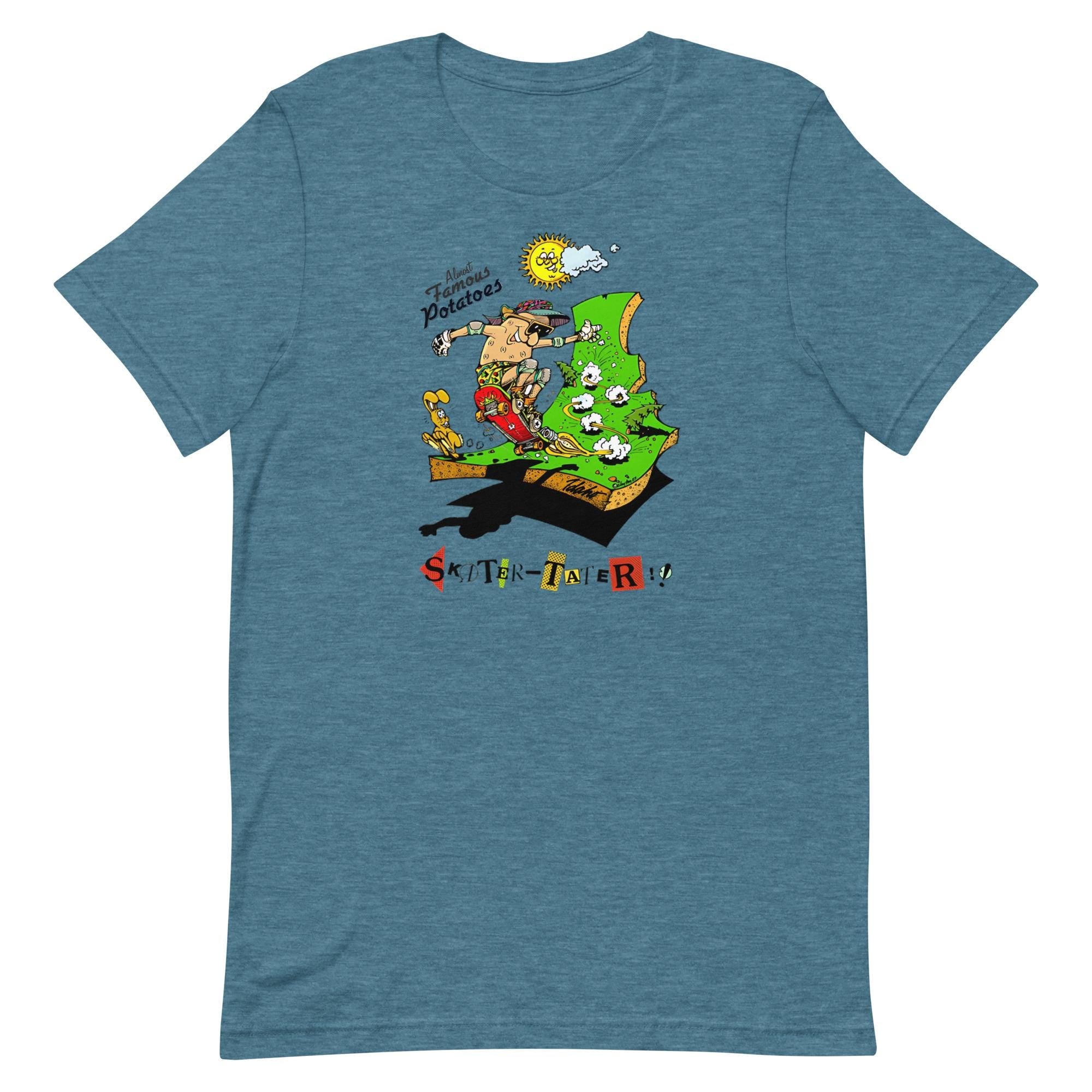 Vintage Idaho Cartoon T-Shirt: Skater Potato Tee