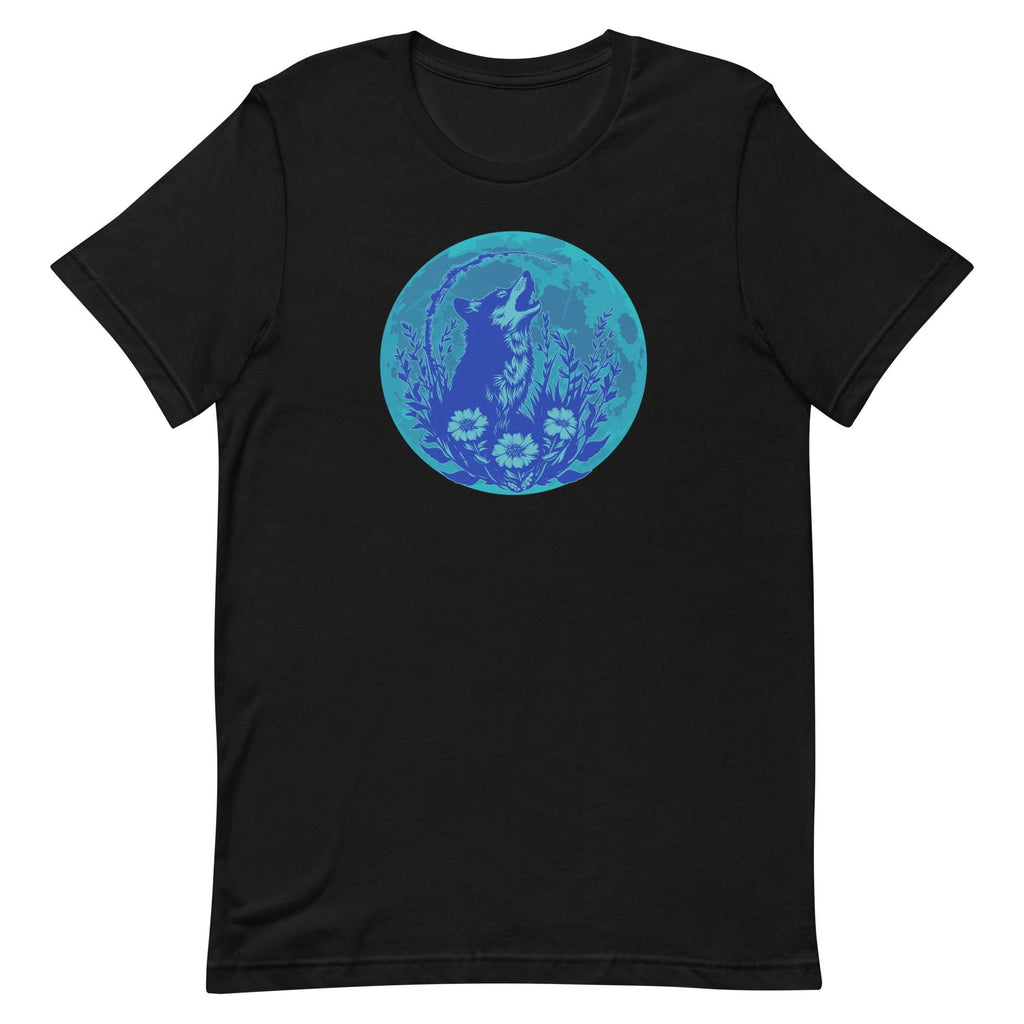 Howling Wolf T-Shirt: Blue Moon Unisex Tee