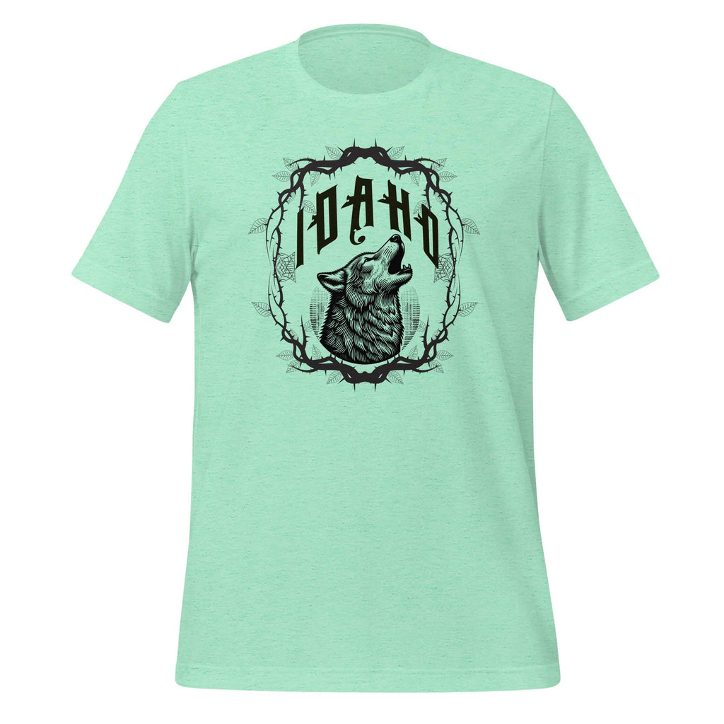 Idaho T-Shirt: Wolf shirt Unisex Mono-Color Print Tee