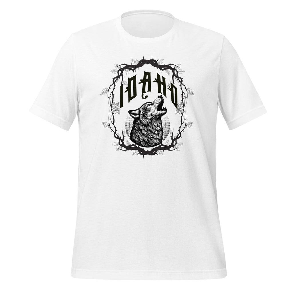 Idaho T-Shirt: Wolf shirt Unisex Mono-Color Print Tee