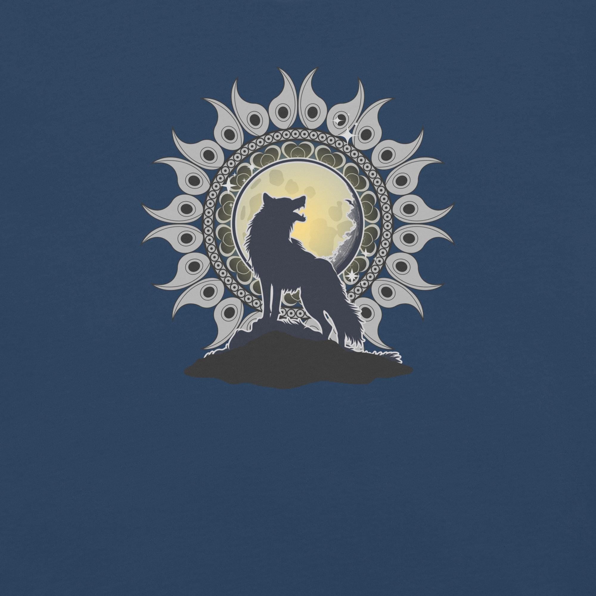 Wolf Mandala T-Shirt: Comfort Colors Heavyweight Cotton Tee