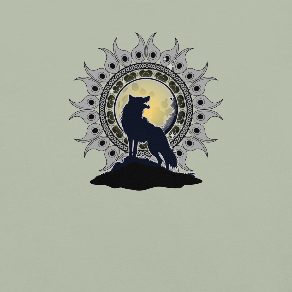 Wolf Mandala T-Shirt: Comfort Colors Heavyweight Cotton Tee
