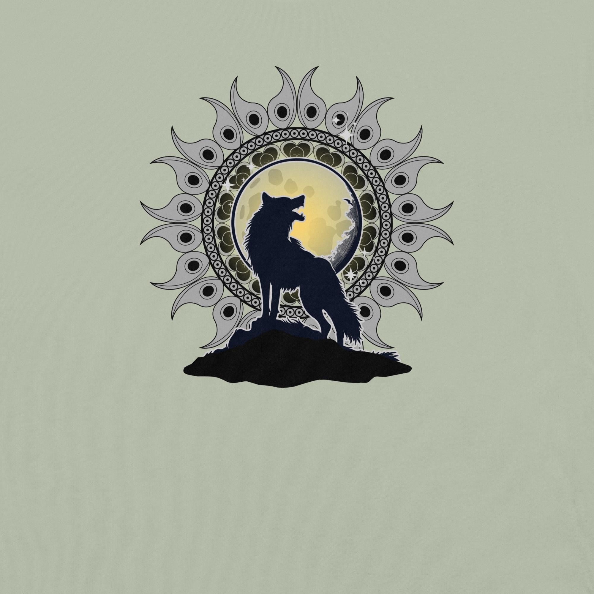 Wolf Mandala T-Shirt: Comfort Colors Heavyweight Cotton Tee