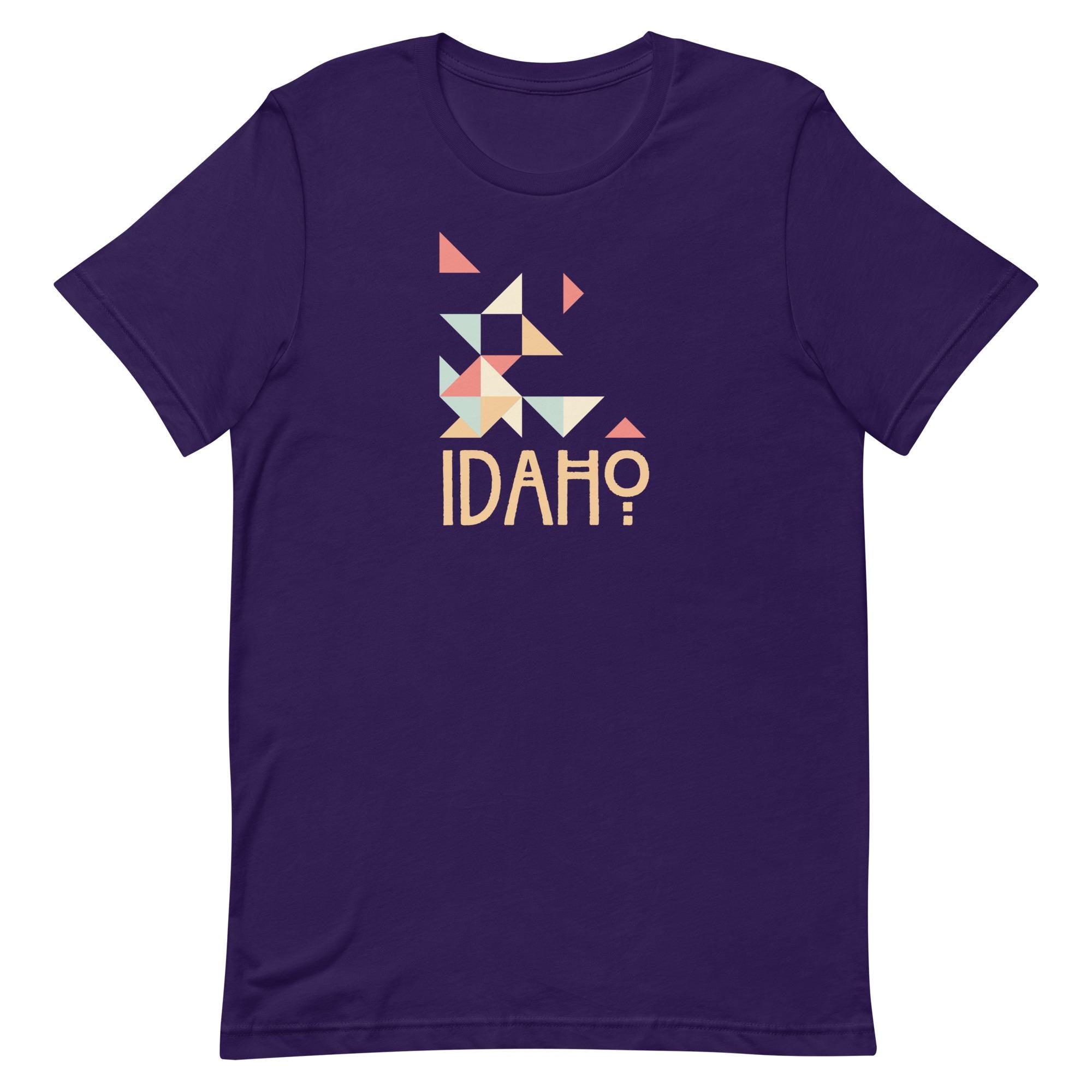Idaho Modern T-Shirt: Geometric State Pride Tee