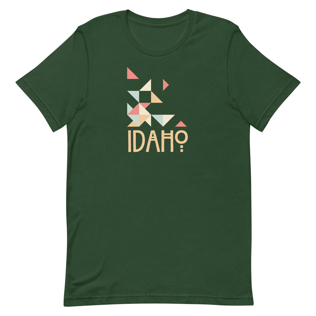Idaho Modern T-Shirt: Geometric State Pride Tee