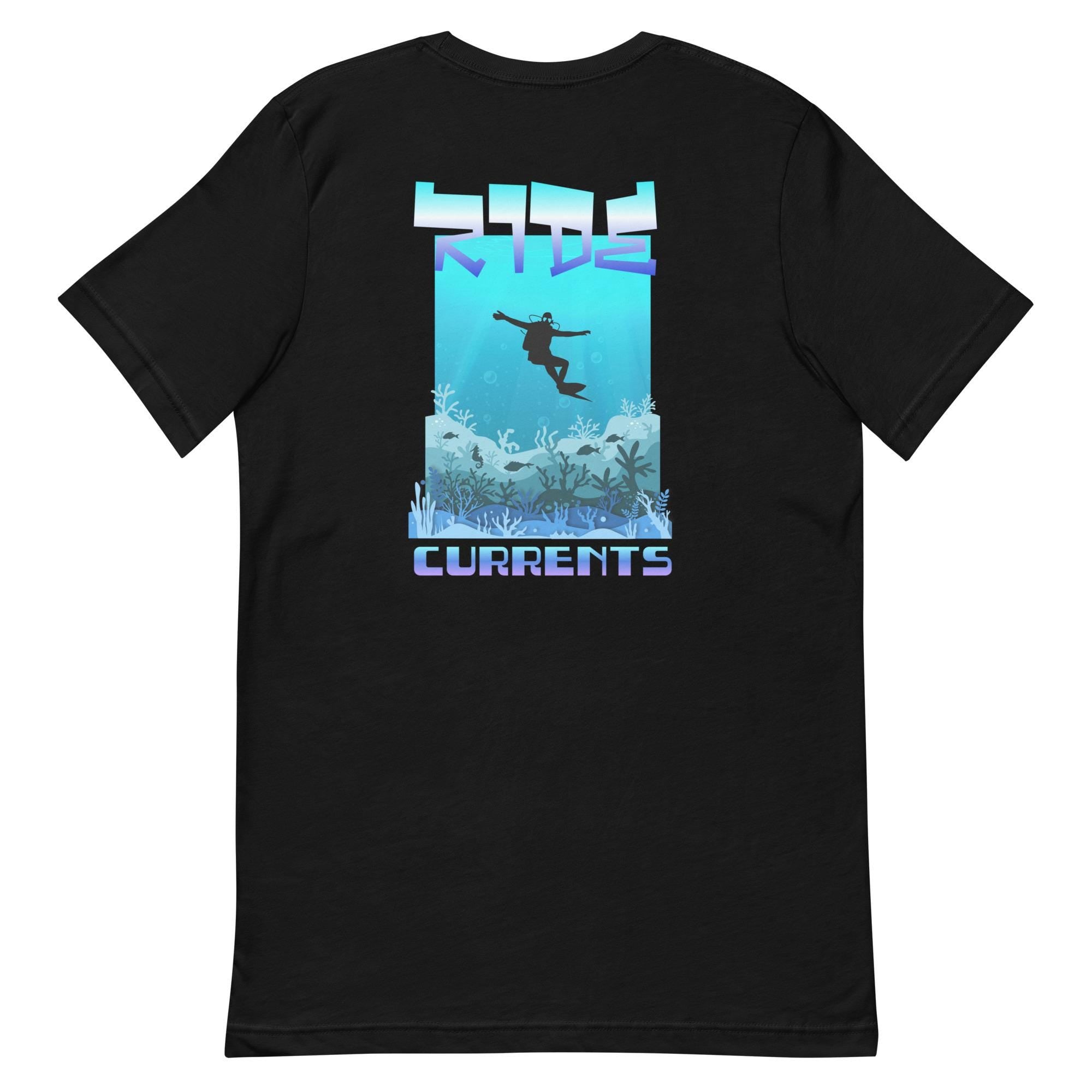 Ocean Diving T-Shirt: Front & Back Print, Gift for Diver