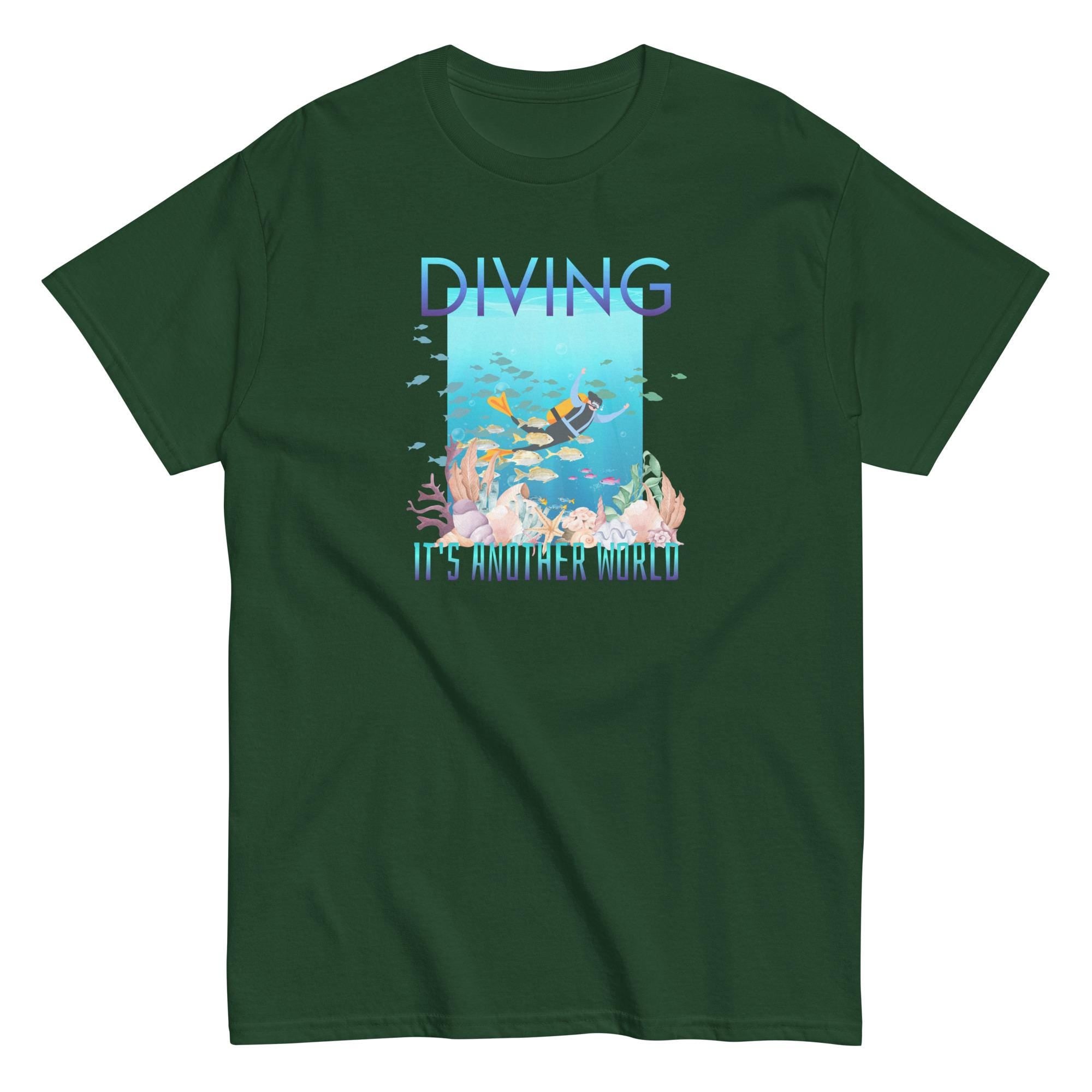 Diving Ocean T-Shirt: Marine Life Scuba Diver Gift