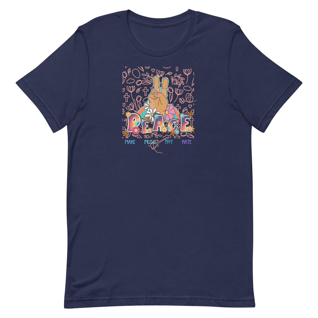 Groovy Peace Sign T-Shirt, Retro Music Lover Gift