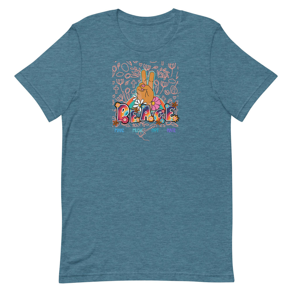 Groovy Peace Sign T-Shirt, Retro Music Lover Gift