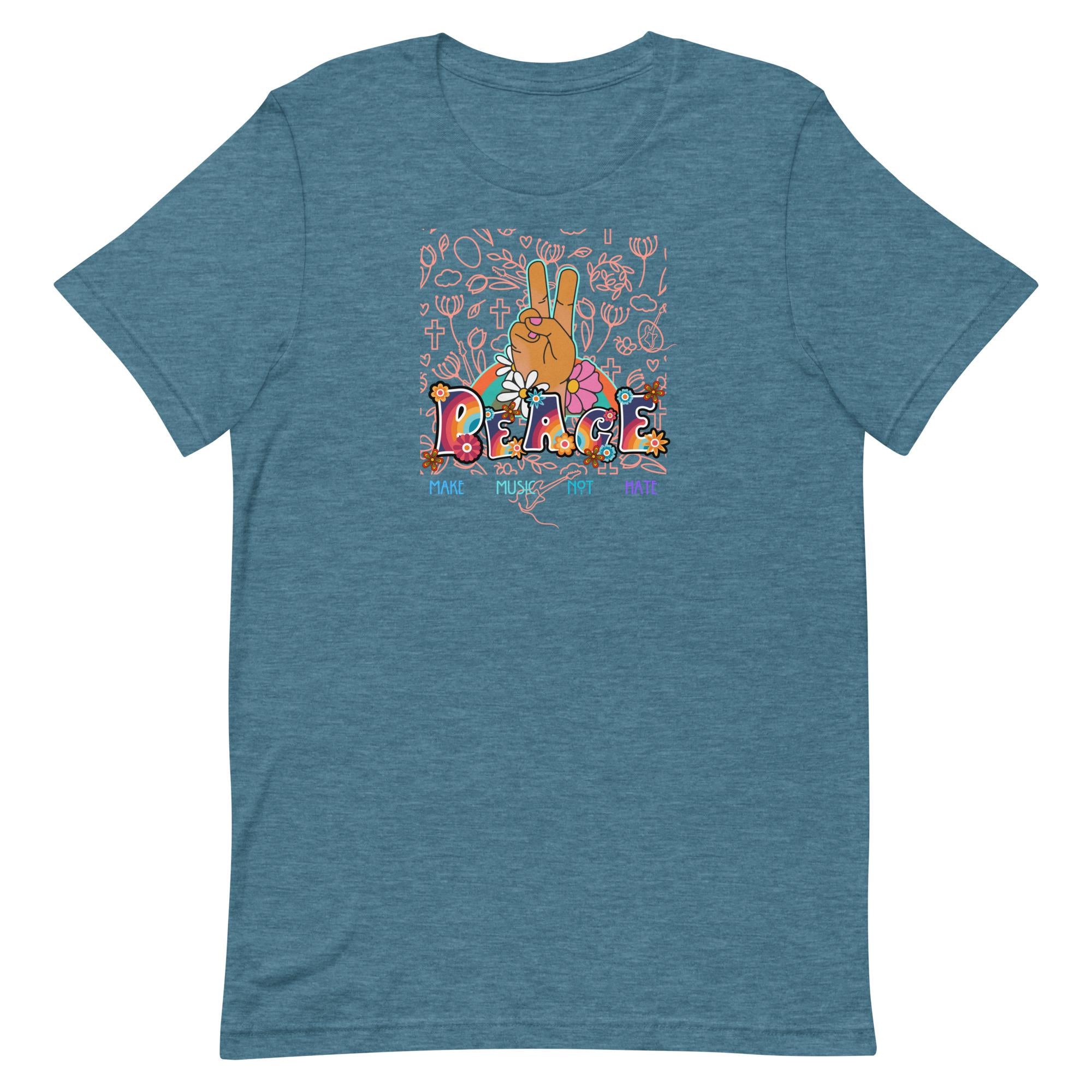 Groovy Peace Sign T-Shirt, Retro Music Lover Gift