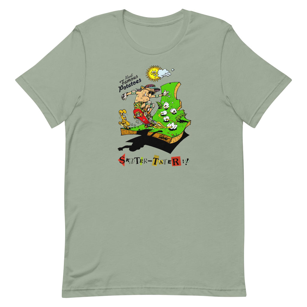 Vintage Idaho Cartoon T-Shirt: Skater Potato Tee
