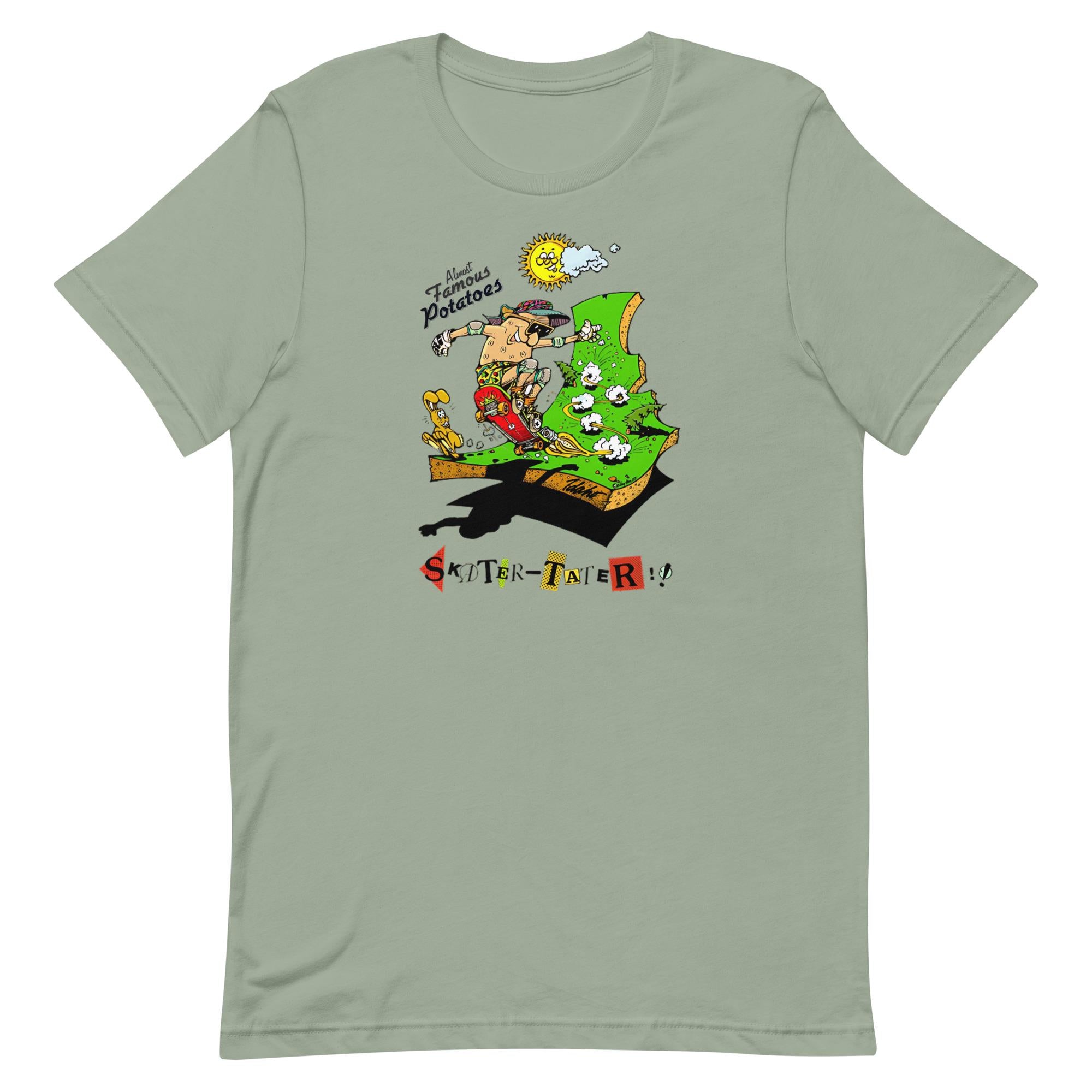 Vintage Idaho Cartoon T-Shirt: Skater Potato Tee