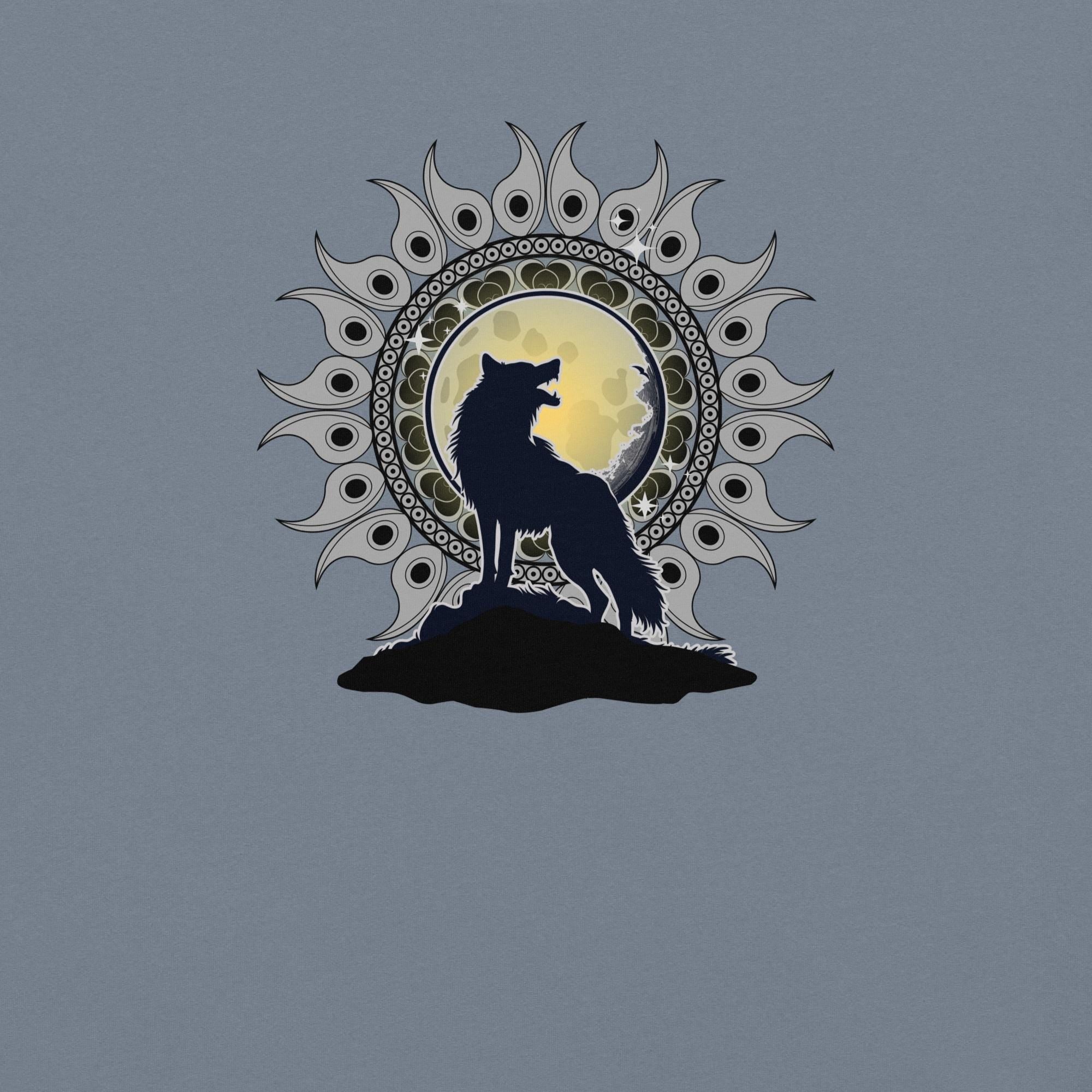 Wolf Mandala T-Shirt: Comfort Colors Heavyweight Cotton Tee