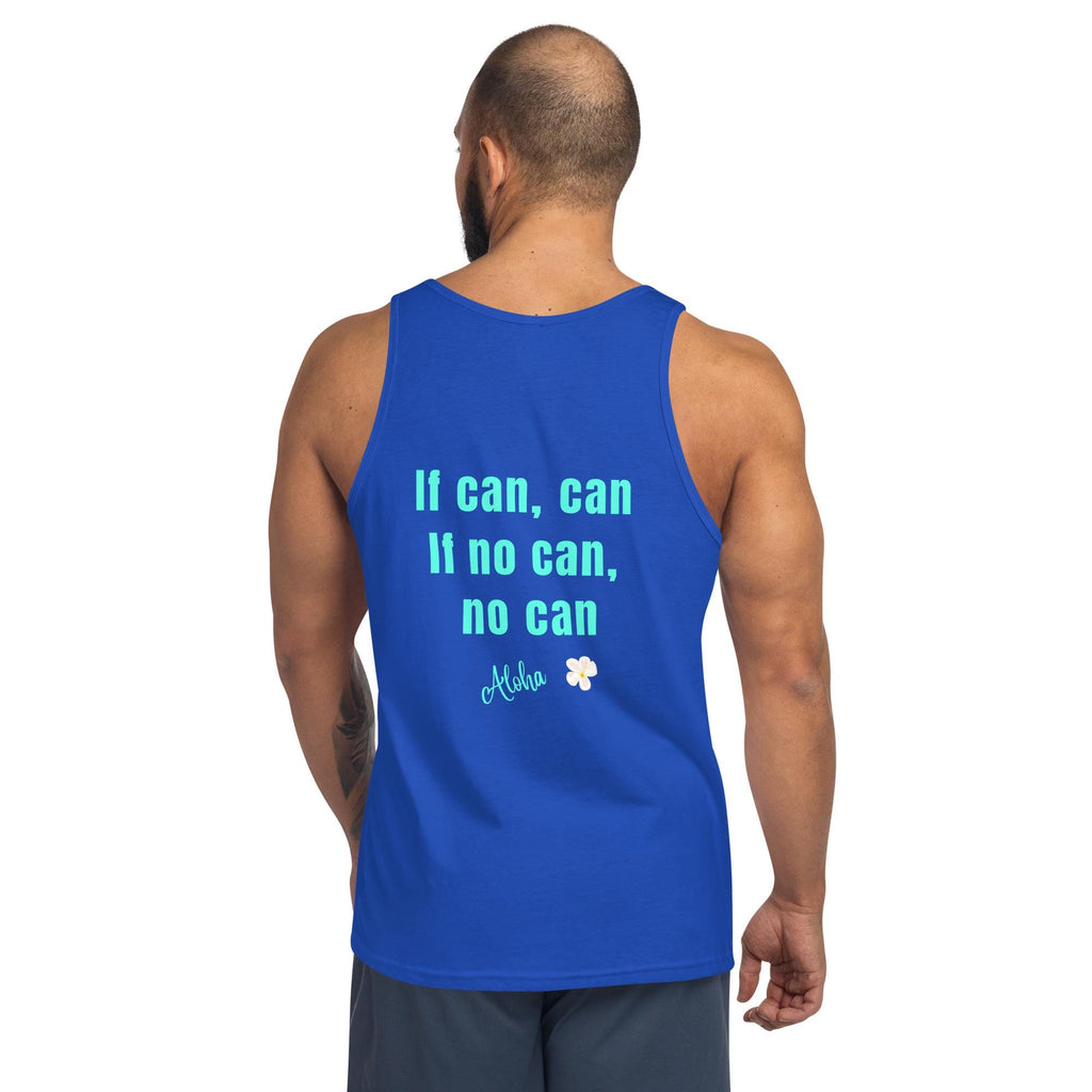 Hawaii Pidgin Tank Top: Funny back print If Can tank