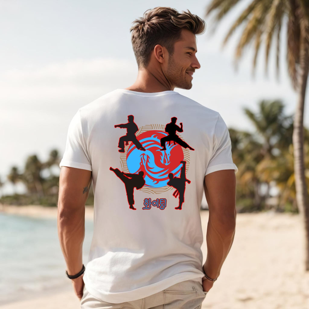 Martial Arts Shirt Taekwondo t-shirt back print MMA Fighter Gift