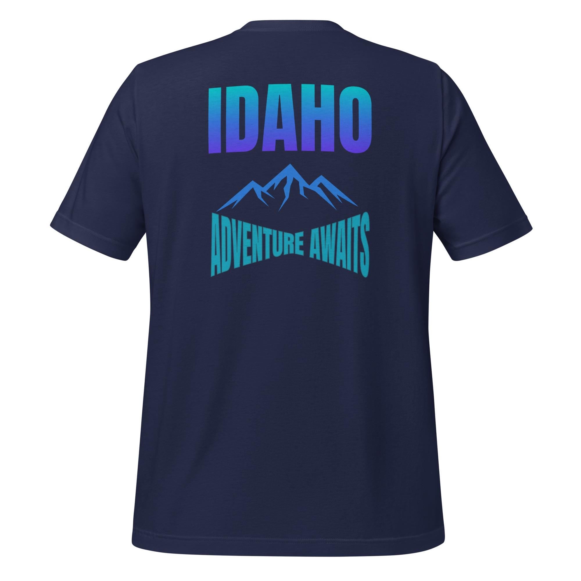 Idaho Adventure T-Shirt: Unisex Bella Canvas Tee