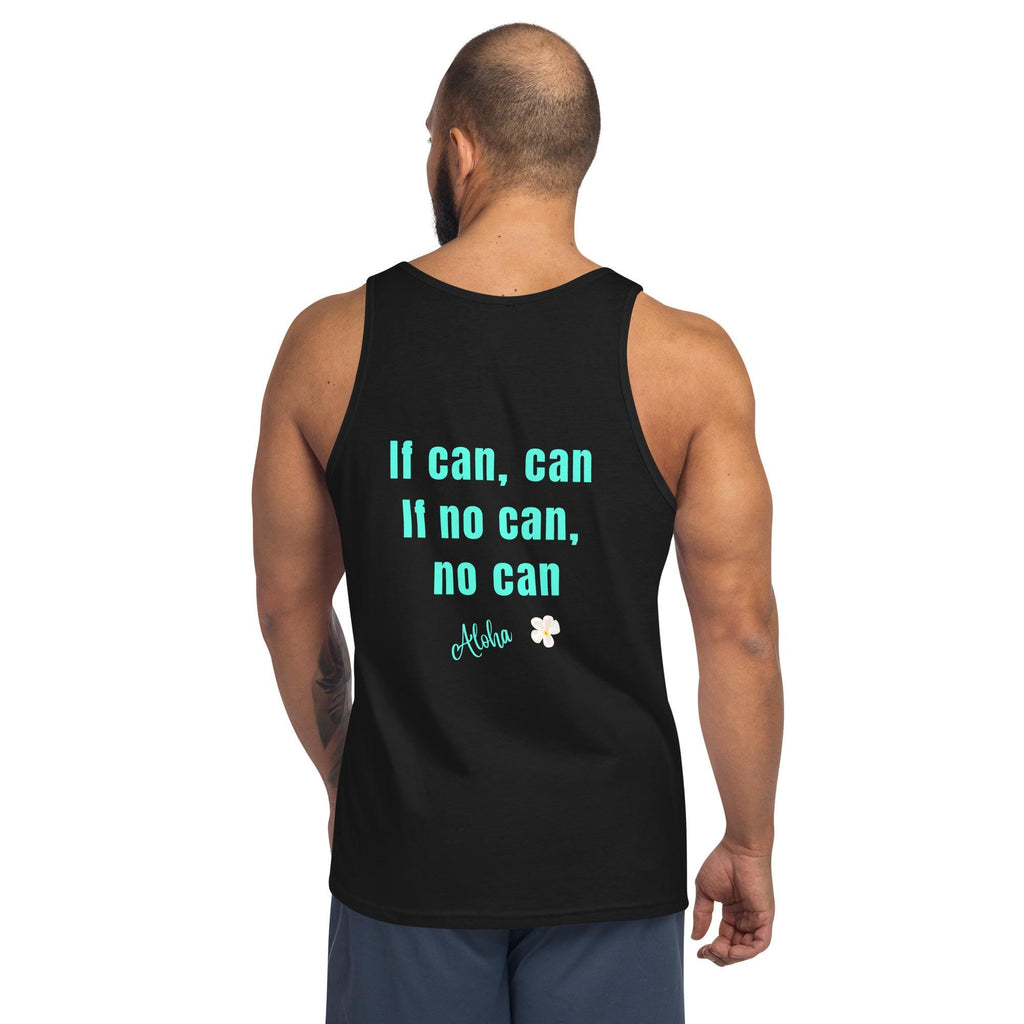 Hawaii Pidgin Tank Top: Funny back print If Can tank