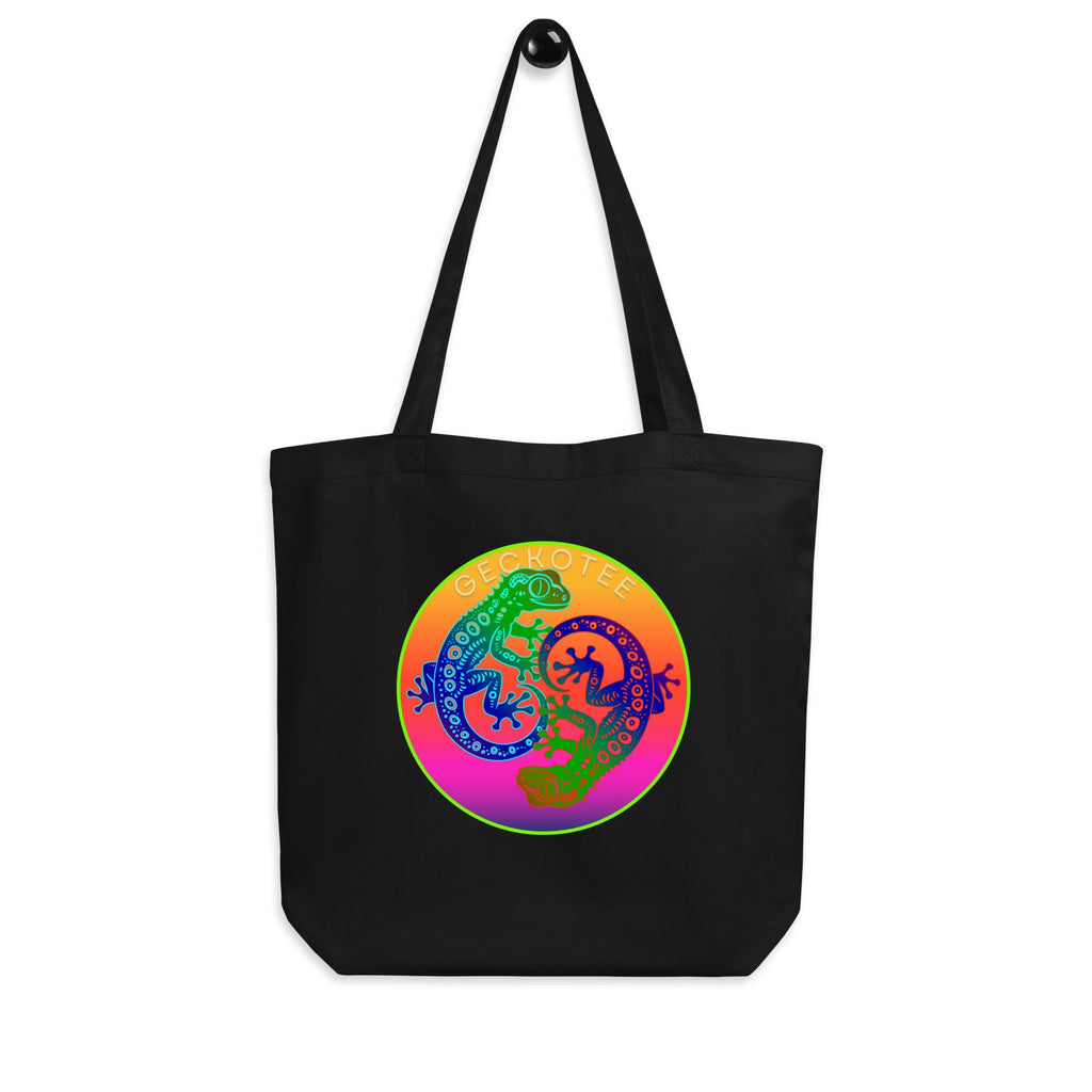Gecko Yin Yang Organic Cotton Tote Bag