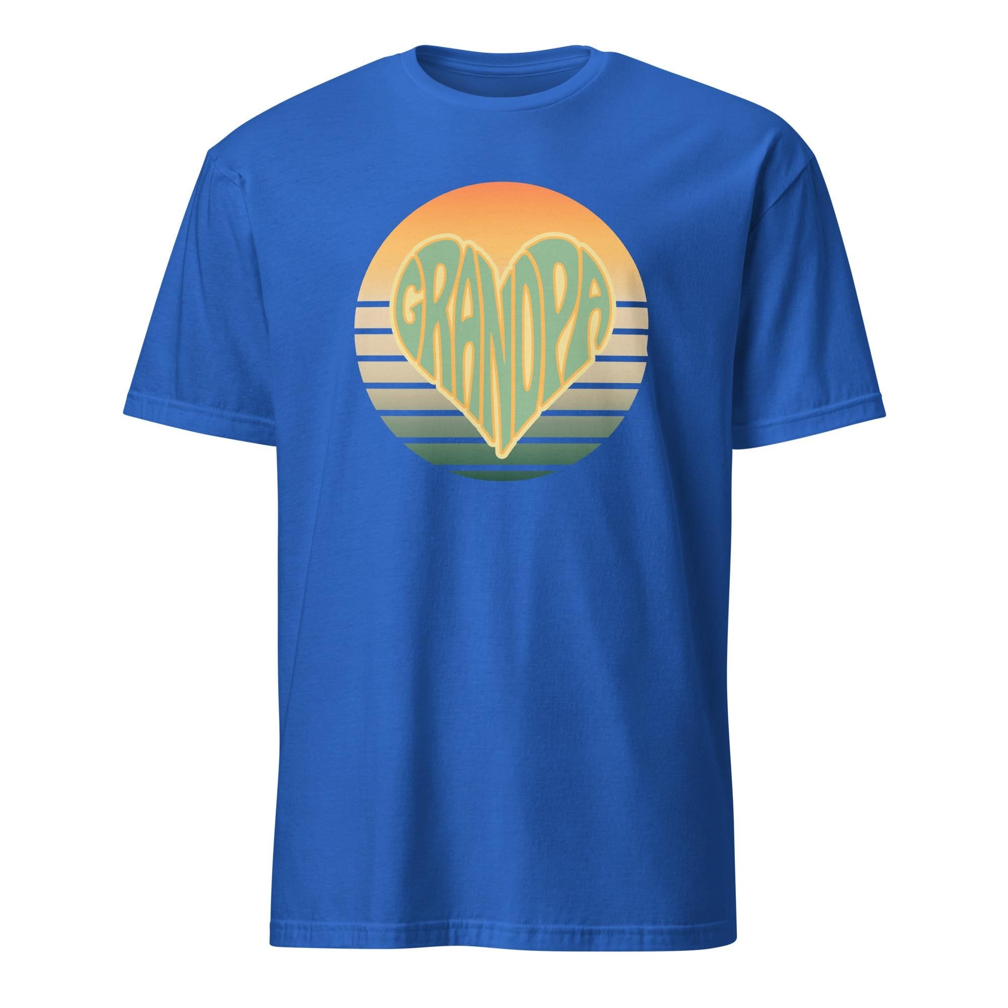 Grandpa Shirt, Grandpa heart shirt, Fathers Day Grandpa shirt, Love Grandpa Shirt, Grandpa t-shirt gift Short-Sleeve T-Shirt Grandfather