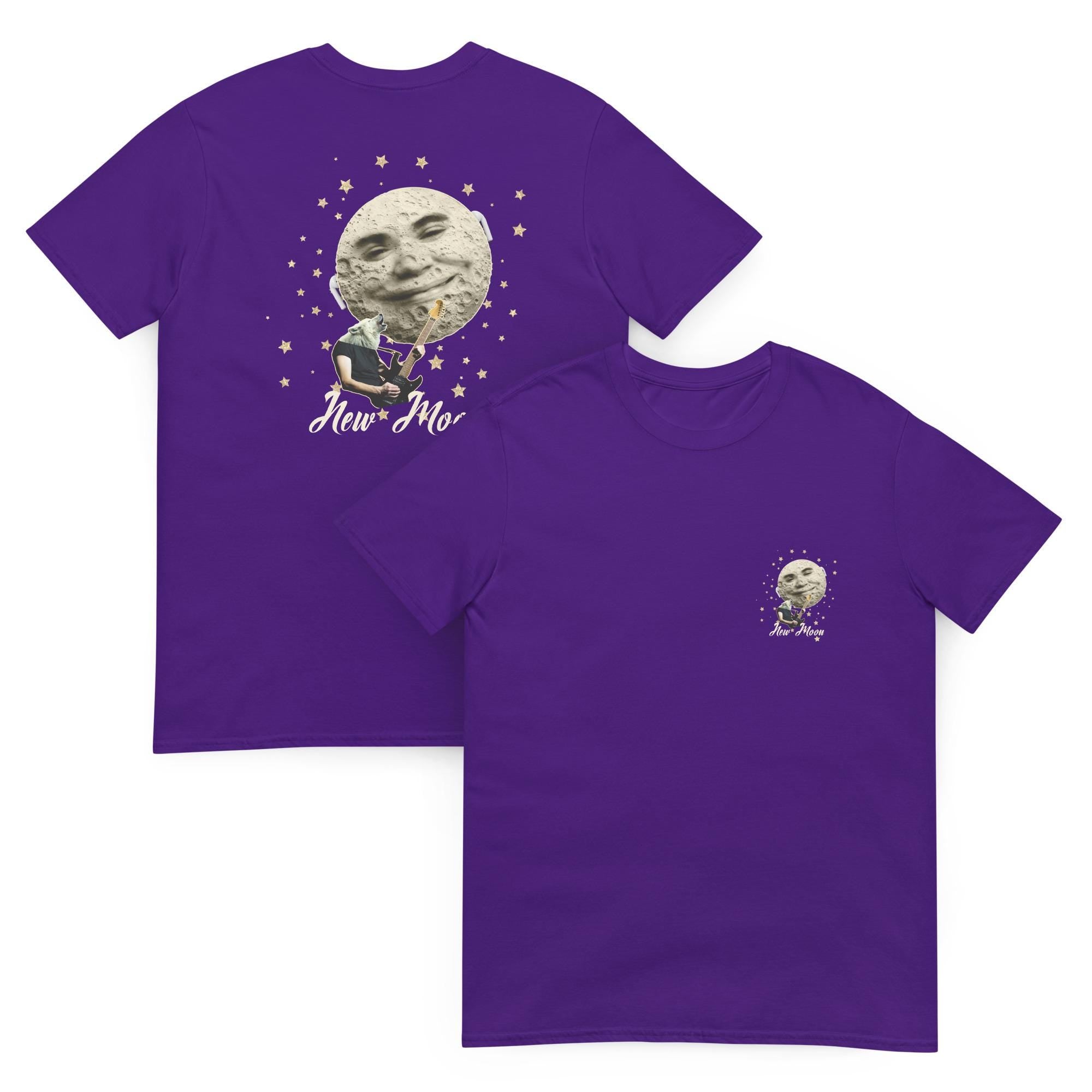 Wolf Man New Moon T-Shirt: Front & Back Print, Ring-Spun Cotton