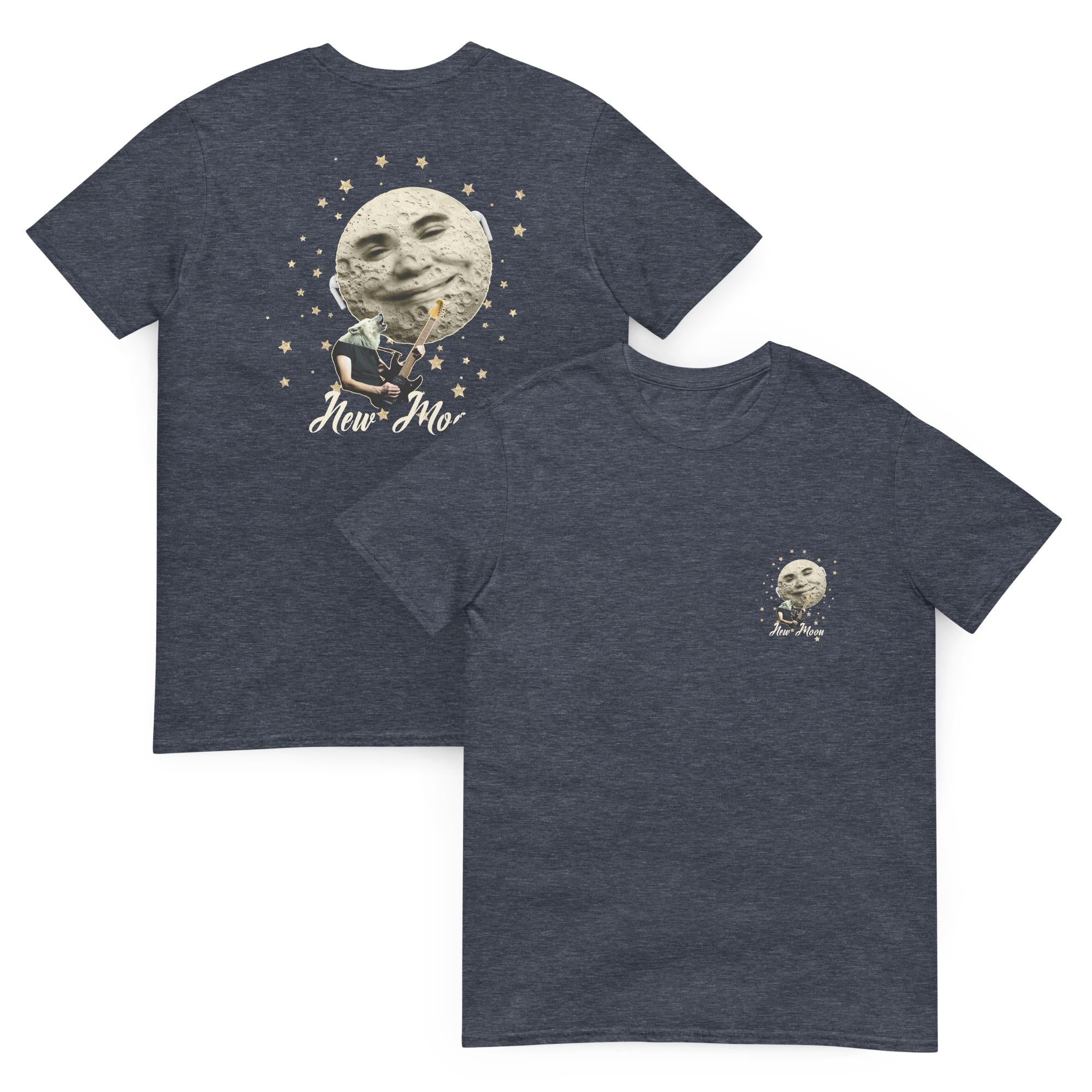 Wolf Man New Moon T-Shirt: Front & Back Print, Ring-Spun Cotton