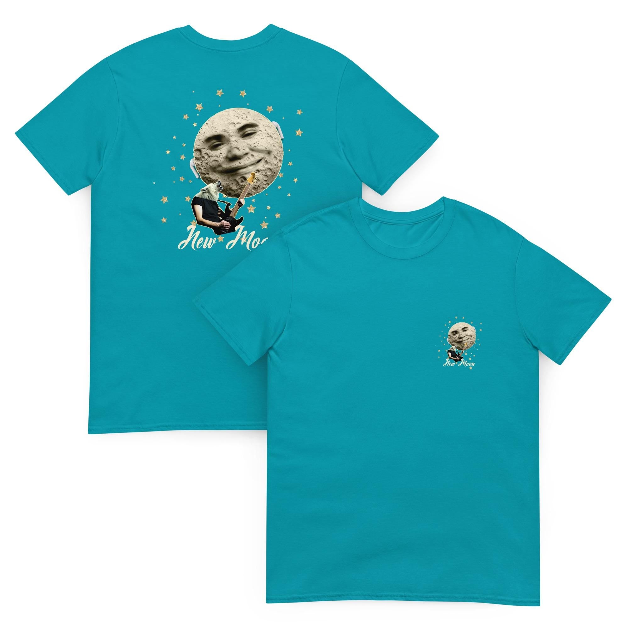 Wolf Man New Moon T-Shirt: Front & Back Print, Ring-Spun Cotton