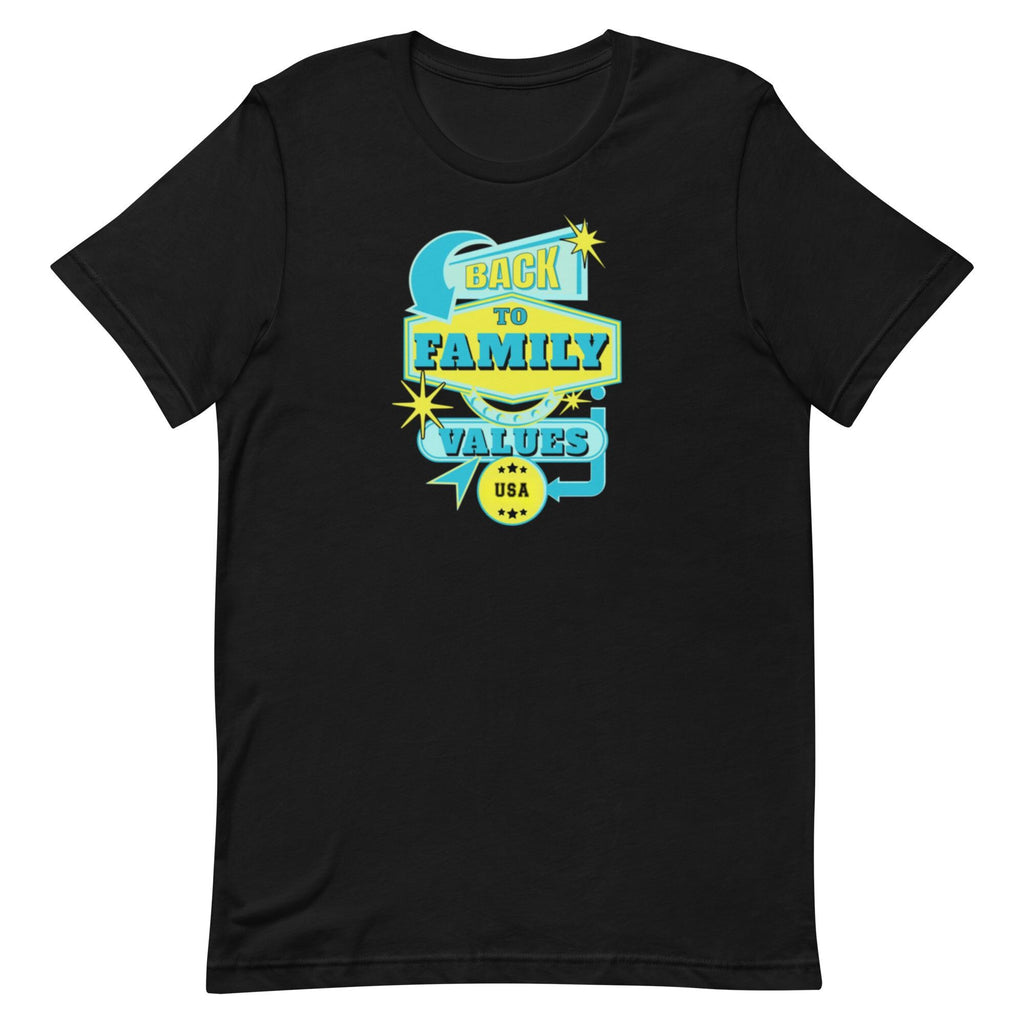 Family Values USA T-Shirt: Retro Design, Soft Cotton
