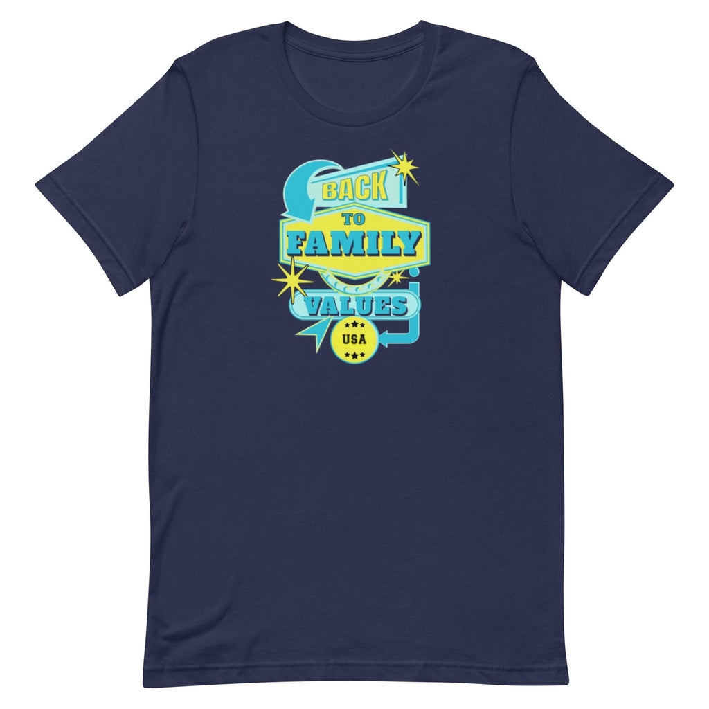Family Values USA T-Shirt: Retro Design, Soft Cotton