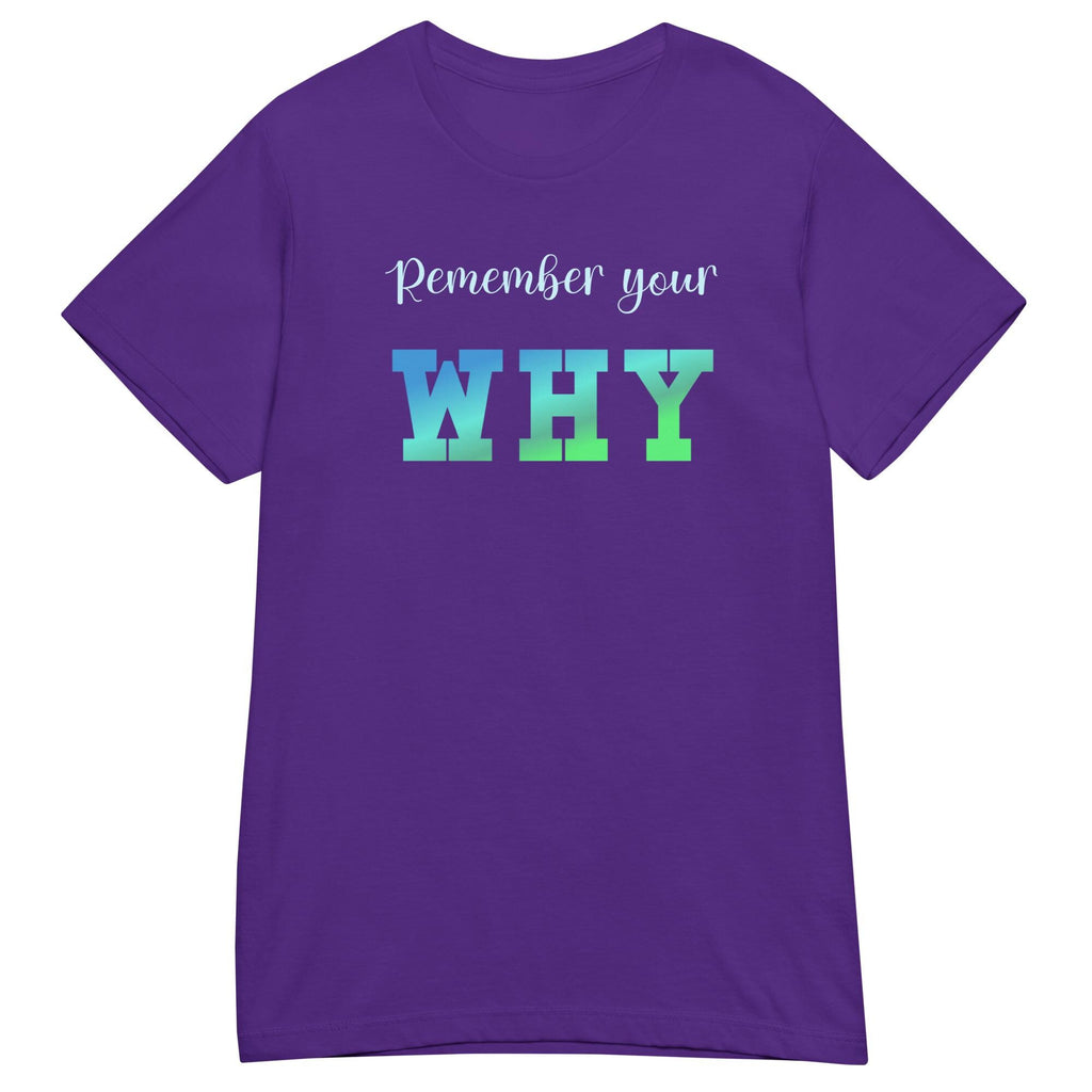 Motivational T-Shirt: Remember Your Why - Inspirational Fitness Tee