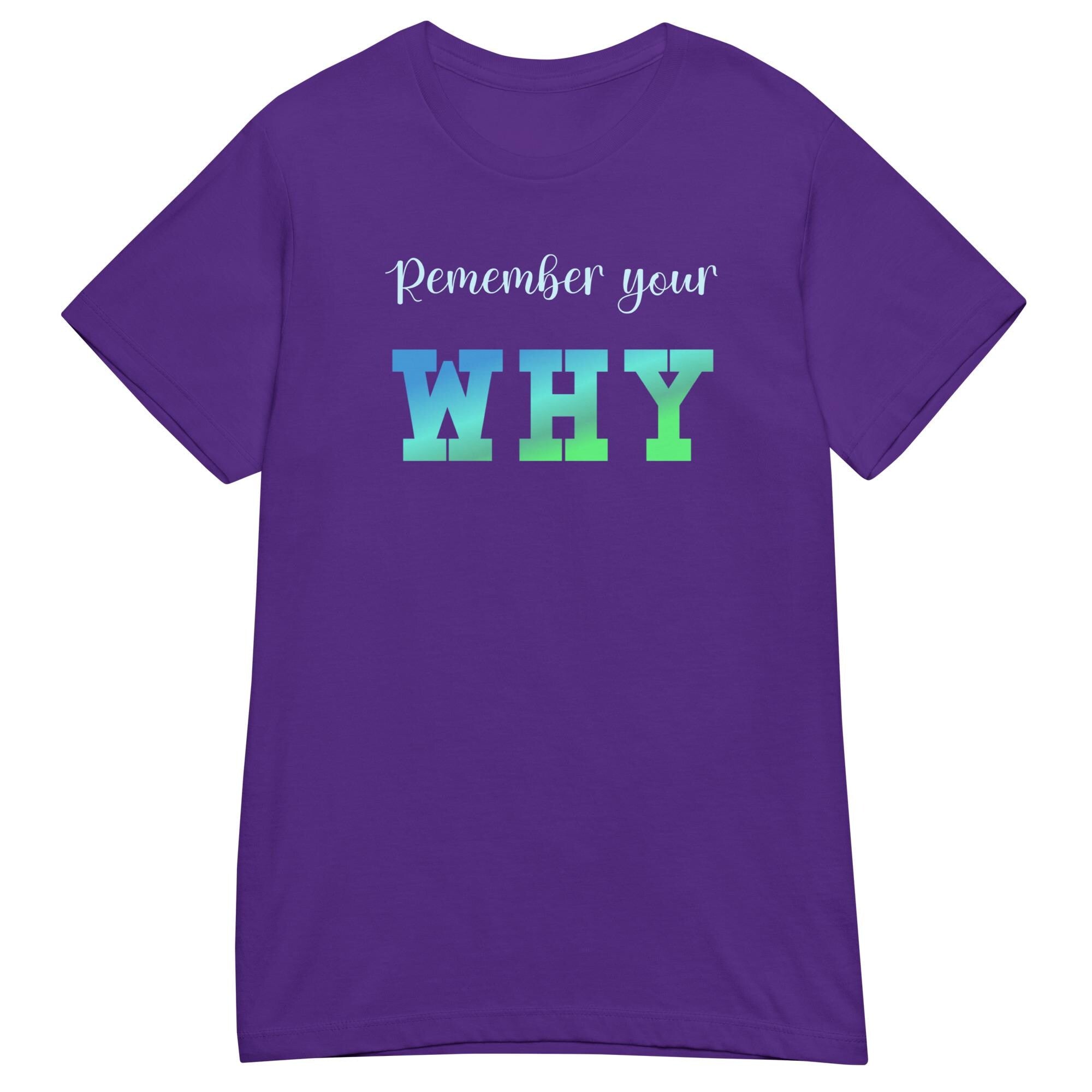 Motivational T-Shirt: Remember Your Why - Inspirational Fitness Tee