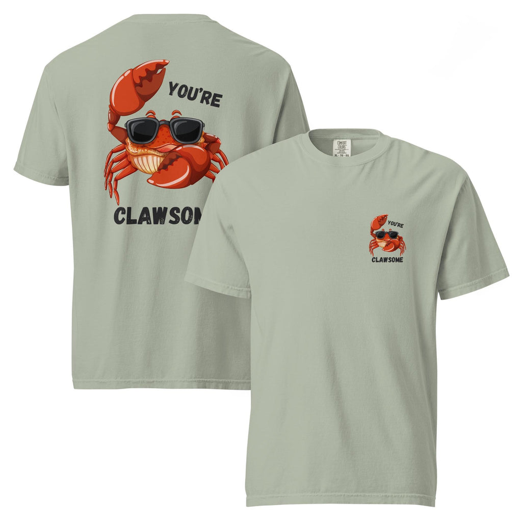 Funny Crab Comfort Colors T-Shirt: You're Clawsome Valentine's Gift