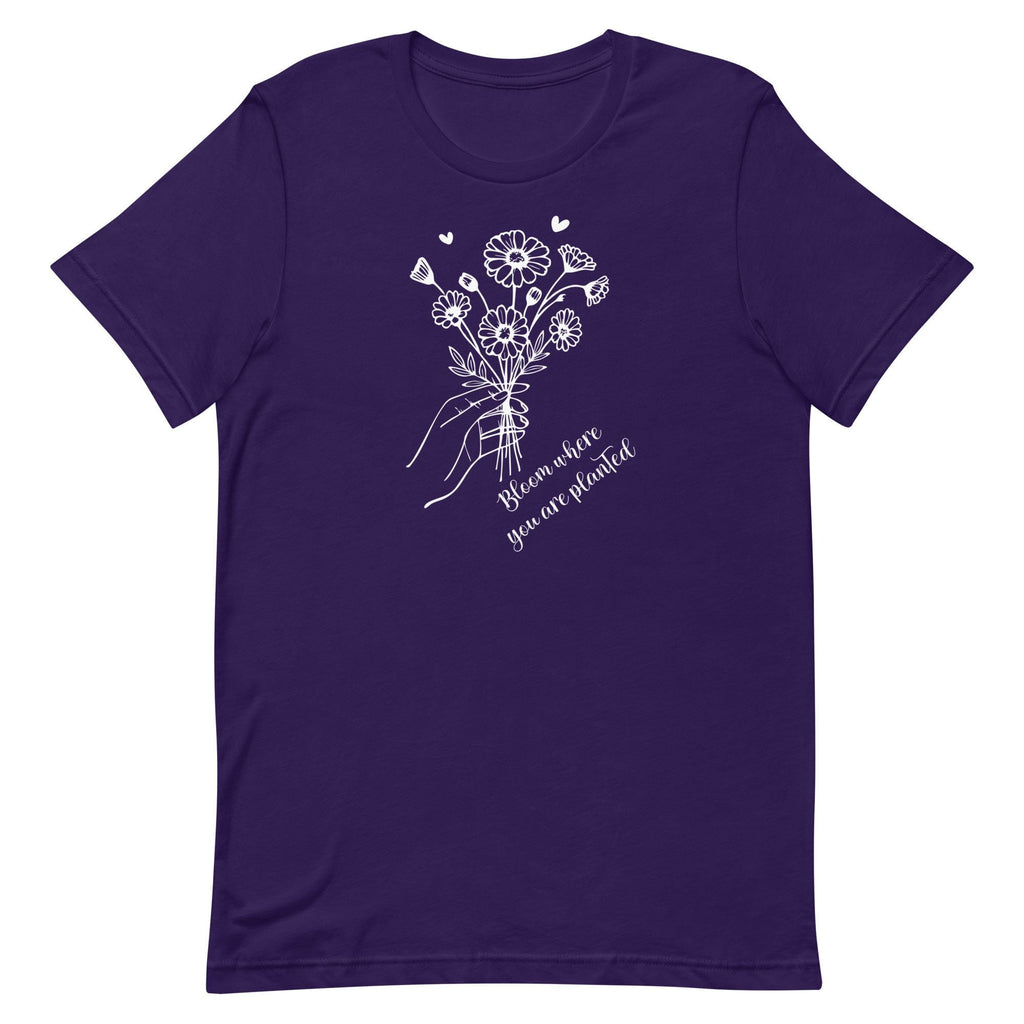 Wildflower Bouquet T-Shirt: Bloom Where You Are Planted