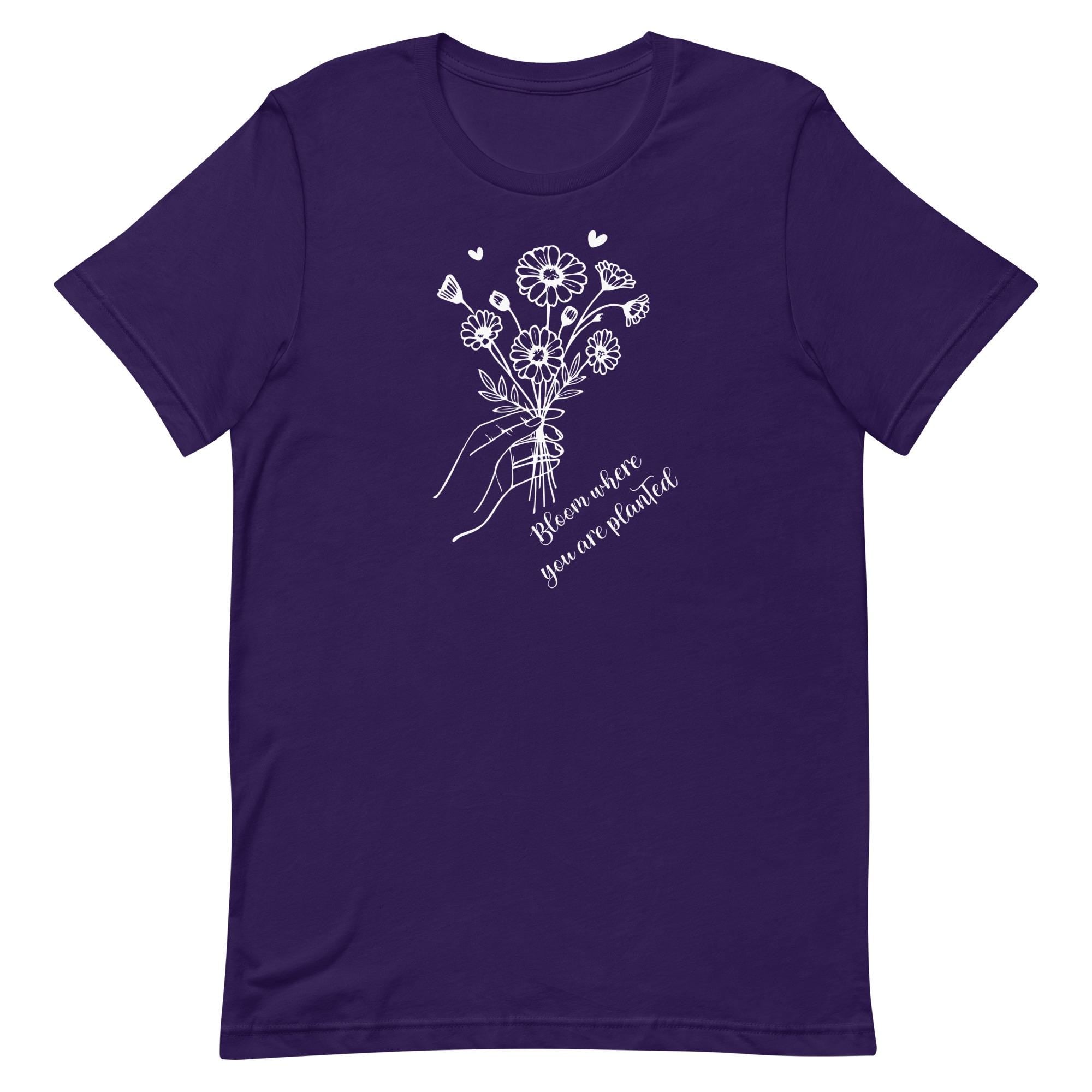 Wildflower Bouquet T-Shirt: Bloom Where You Are Planted