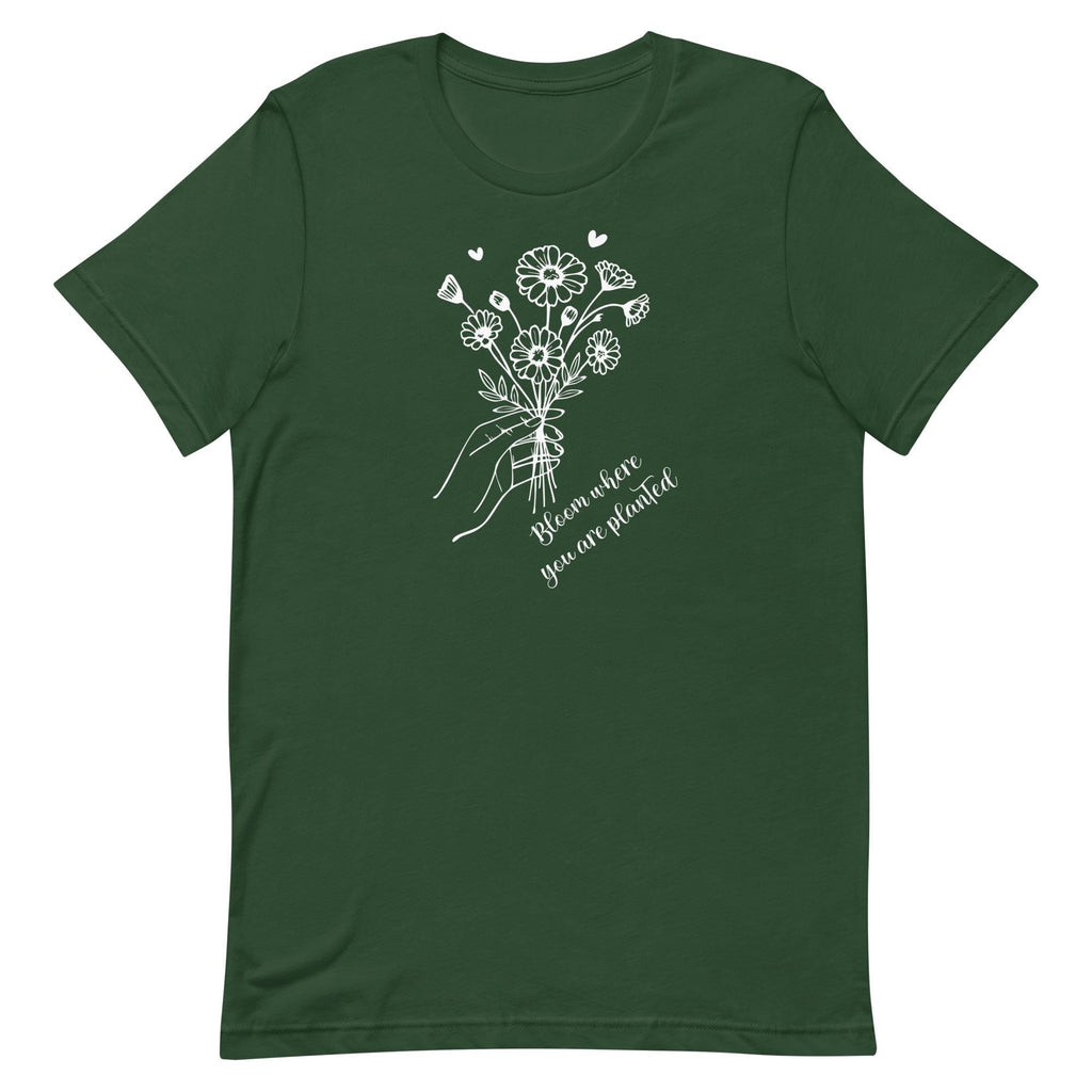 Wildflower Bouquet T-Shirt: Bloom Where You Are Planted
