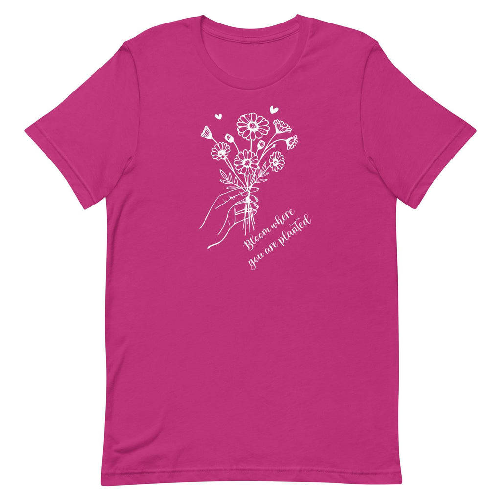 Wildflower Bouquet T-Shirt: Bloom Where You Are Planted