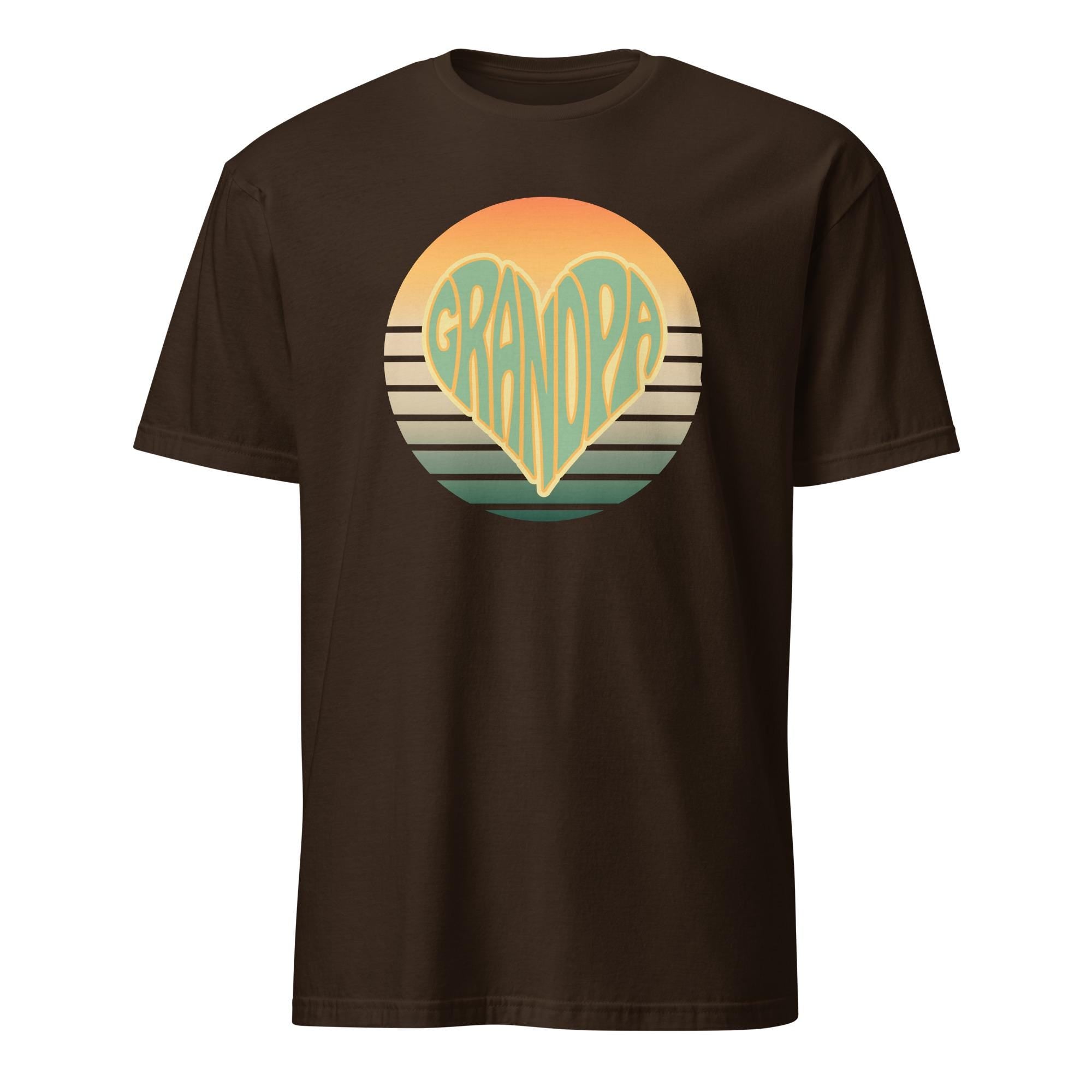 Grandpa Shirt, Grandpa heart shirt, Fathers Day Grandpa shirt, Love Grandpa Shirt, Grandpa t-shirt gift Short-Sleeve T-Shirt Grandfather
