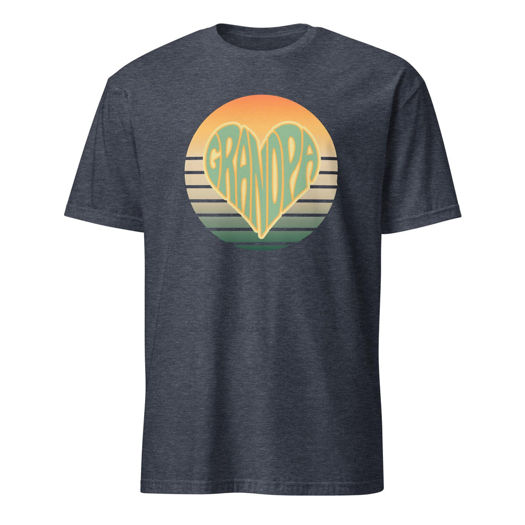 Grandpa Shirt, Grandpa heart shirt, Fathers Day Grandpa shirt, Love Grandpa Shirt, Grandpa t-shirt gift Short-Sleeve T-Shirt Grandfather