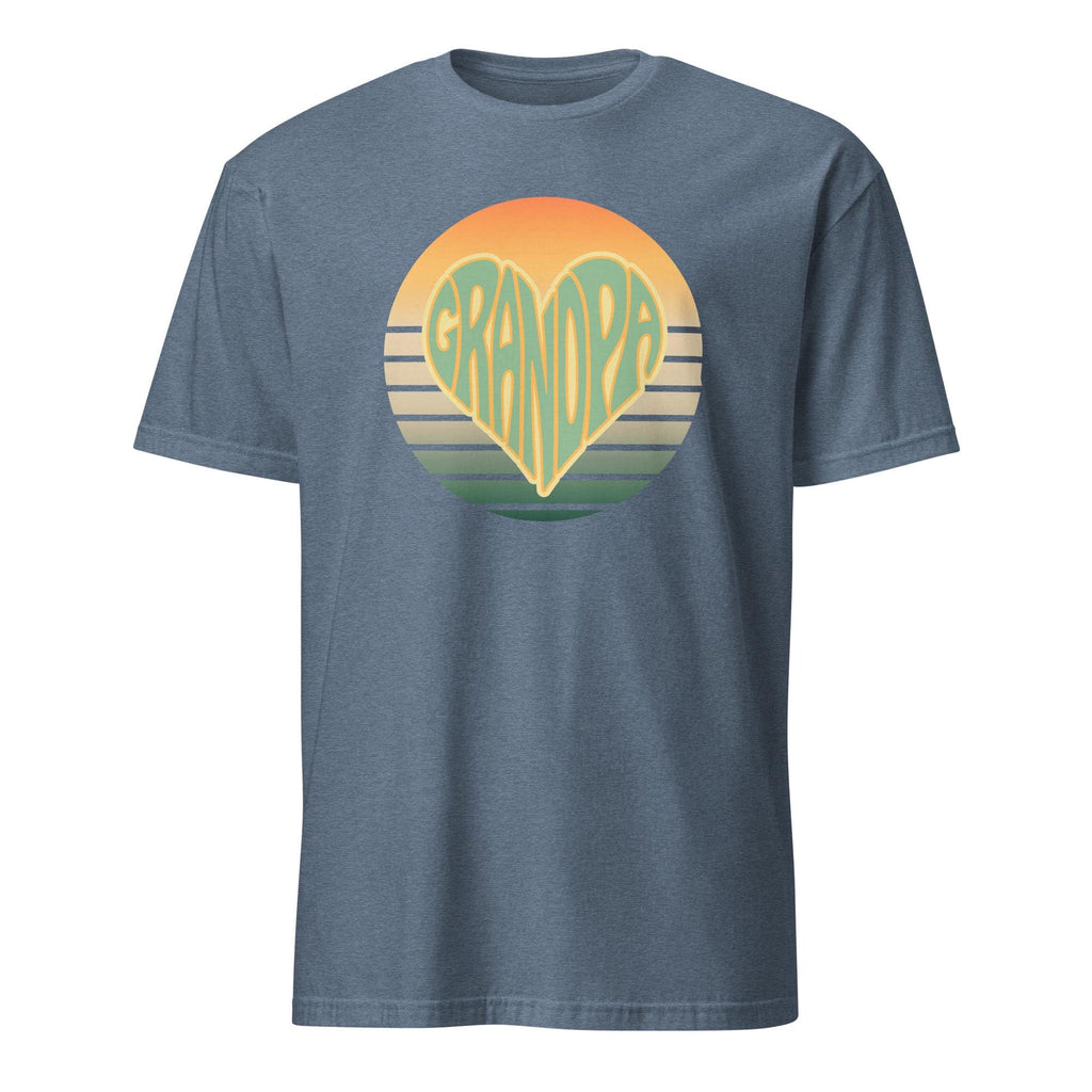 Grandpa Shirt, Grandpa heart shirt, Fathers Day Grandpa shirt, Love Grandpa Shirt, Grandpa t-shirt gift Short-Sleeve T-Shirt Grandfather
