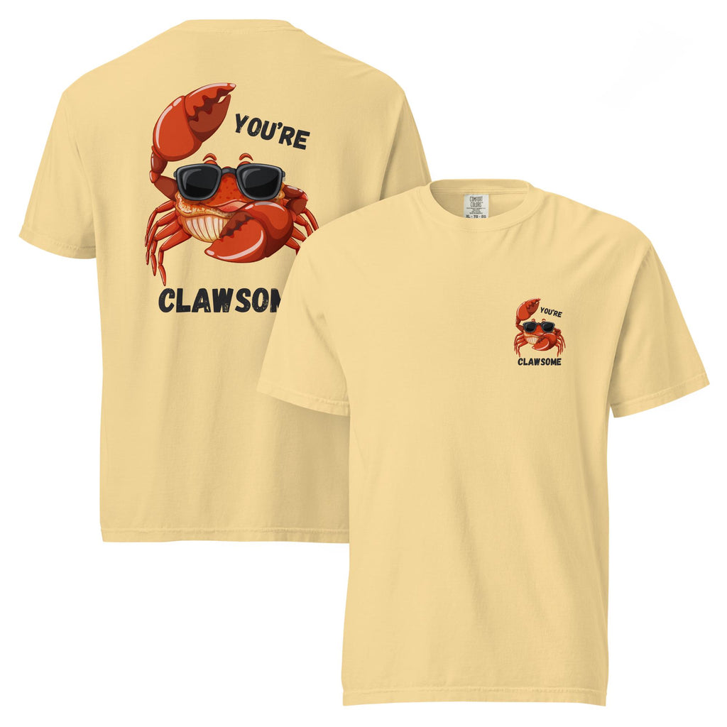 Funny Crab Comfort Colors T-Shirt: You're Clawsome Valentine's Gift