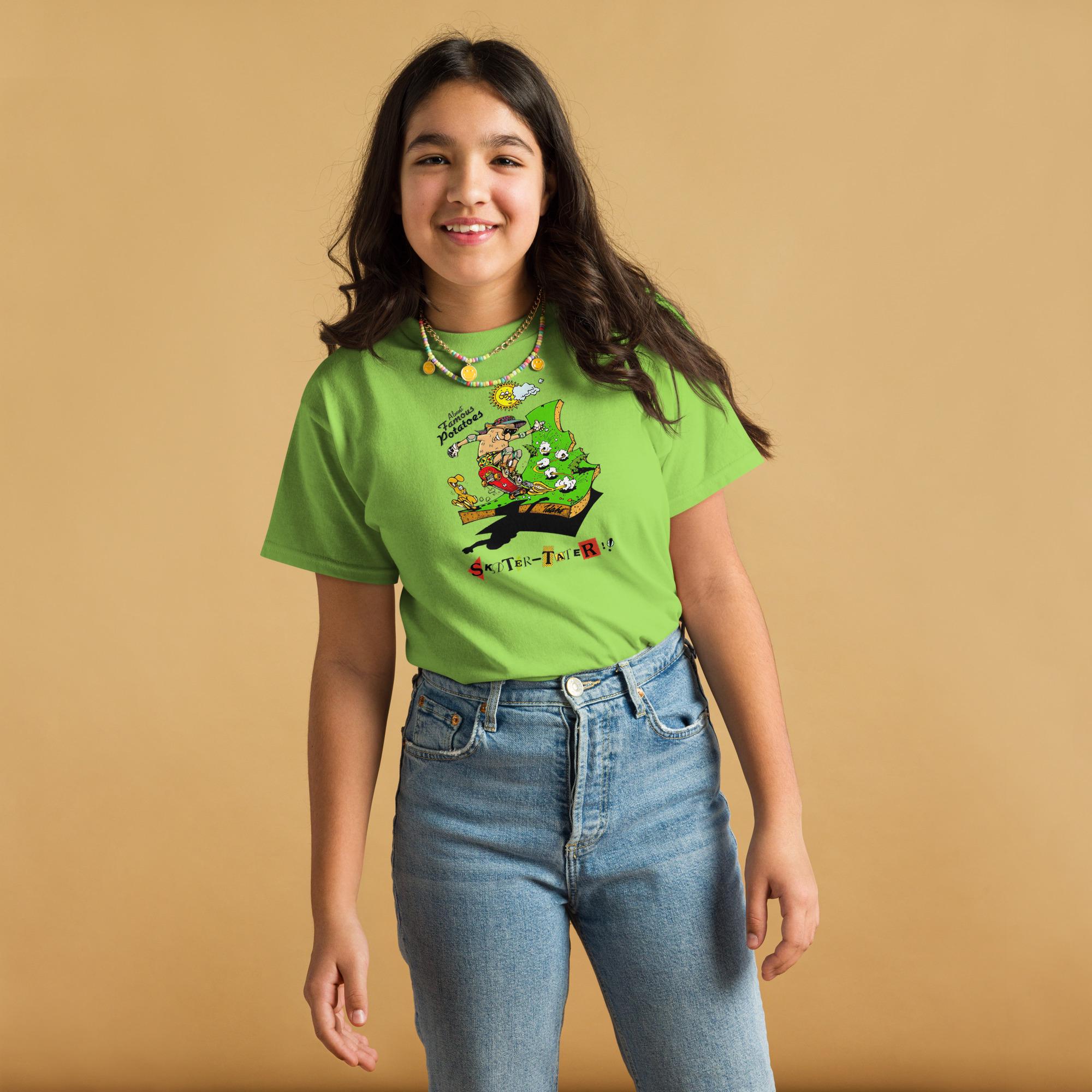 Idaho Skater Kids T-Shirt: Funny Vintage Cartoon Graphic Tee