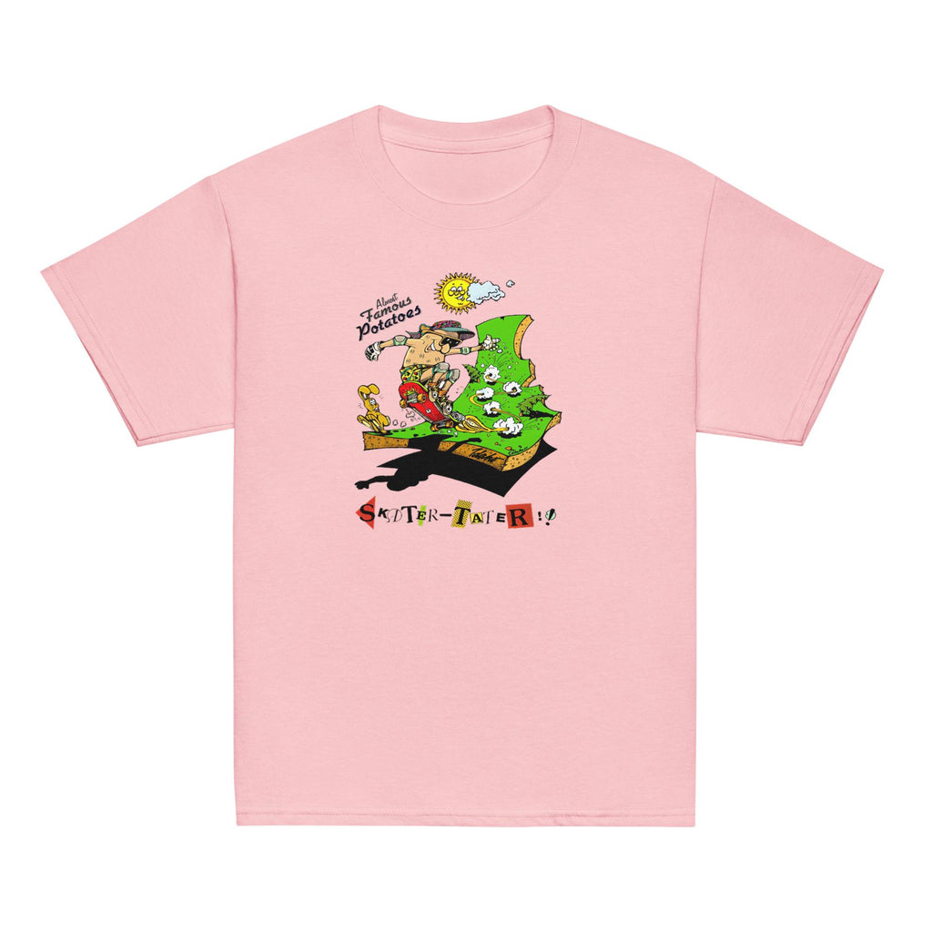 Idaho Skater Kids T-Shirt: Funny Vintage Cartoon Graphic Tee