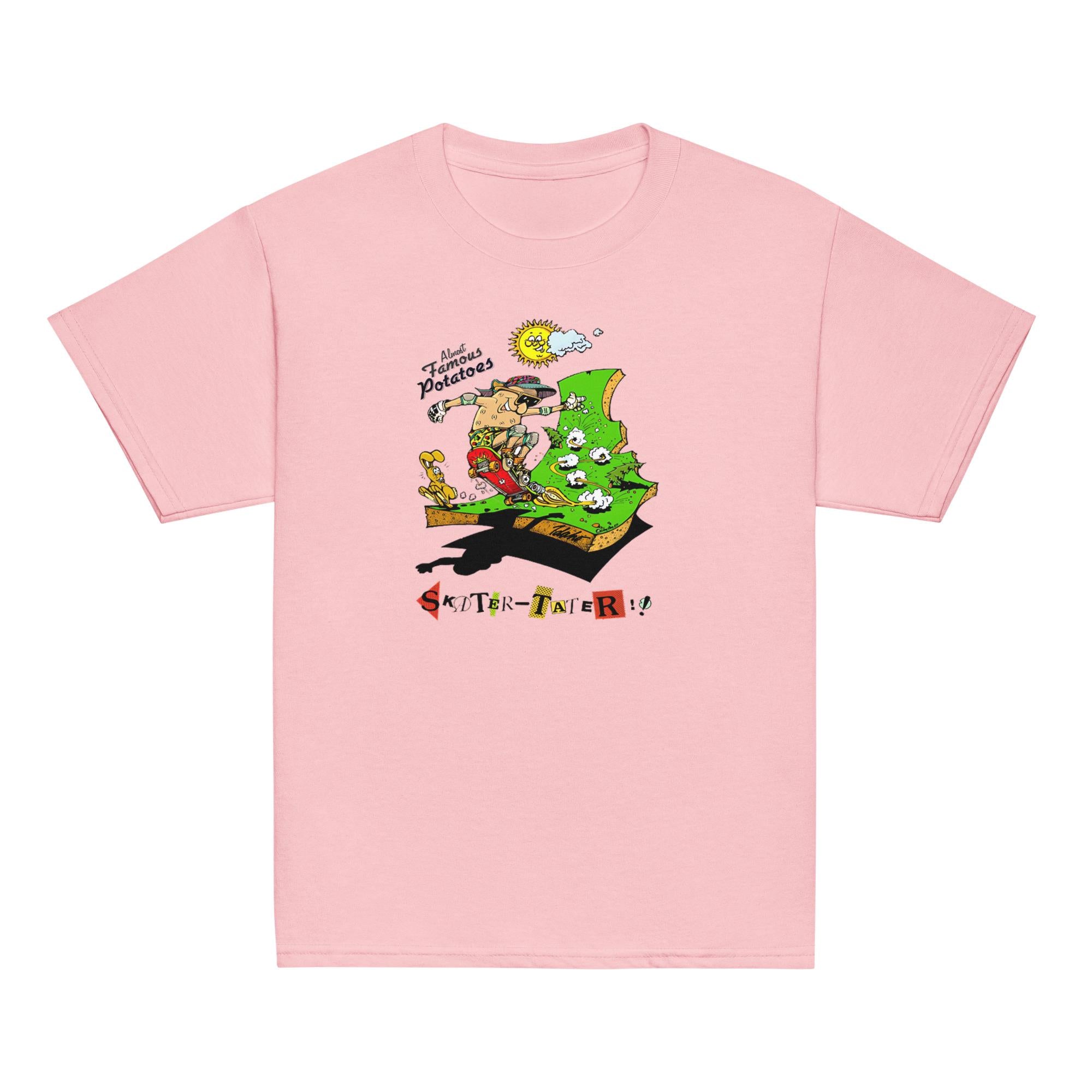 Idaho Skater Kids T-Shirt: Funny Vintage Cartoon Graphic Tee