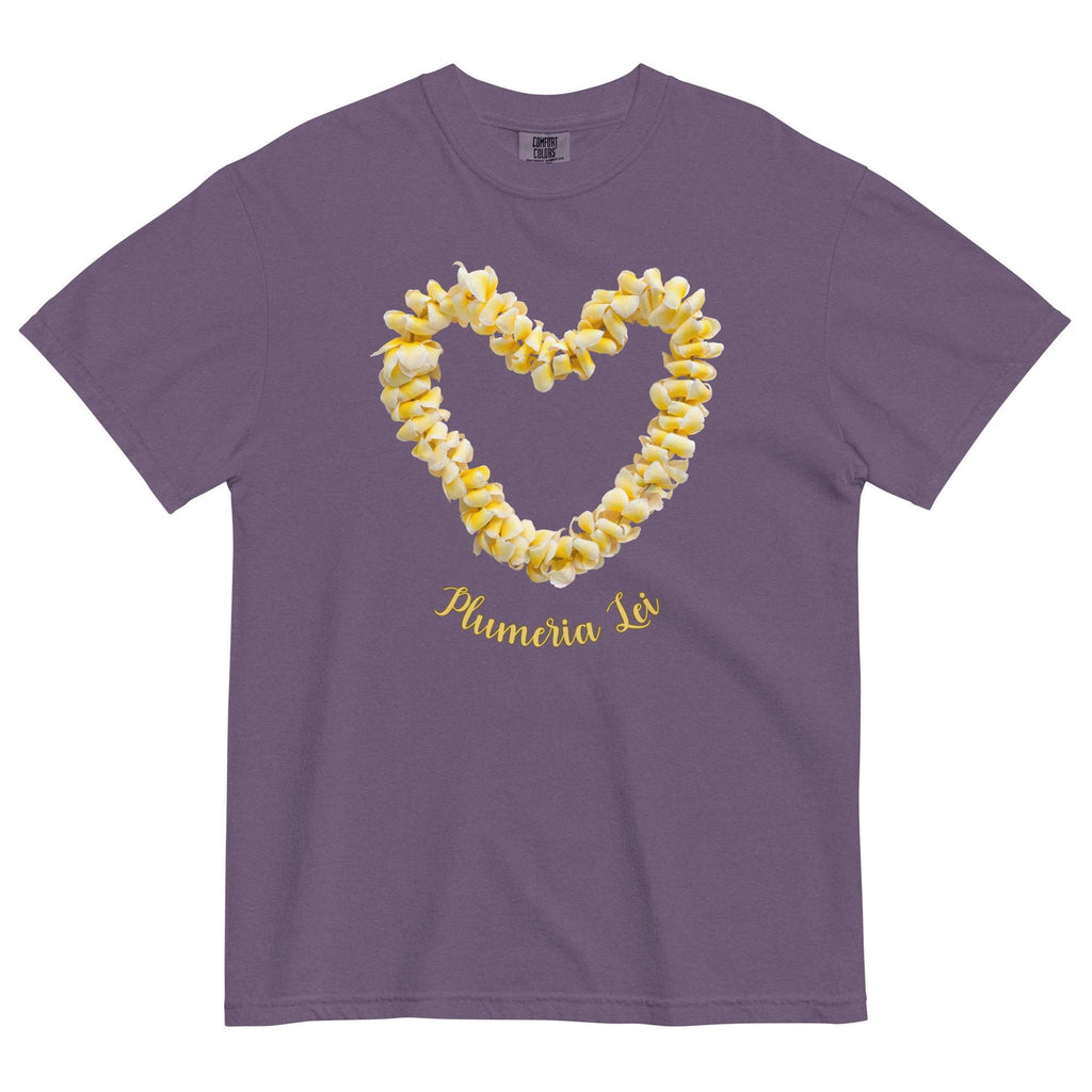 Plumeria Comfort Colors tshirt Hawaiian Lei Design gift for Hawaii lover plumeria tees