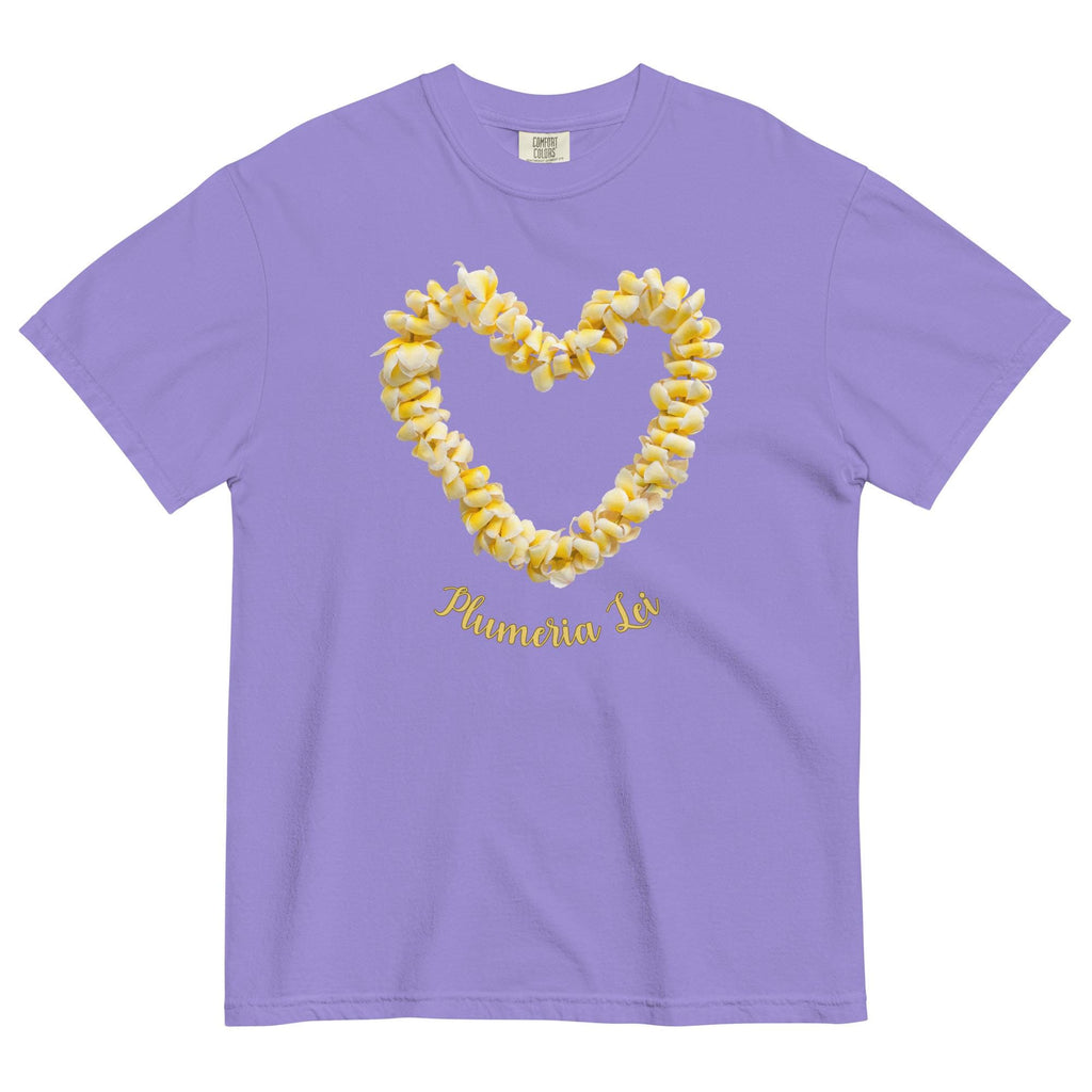Plumeria Comfort Colors tshirt Hawaiian Lei Design gift for Hawaii lover plumeria tees