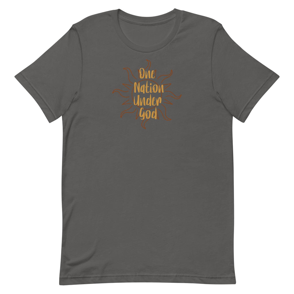 Patriotic Christian T-Shirt: One Nation Under God, USA Minimalist Tee