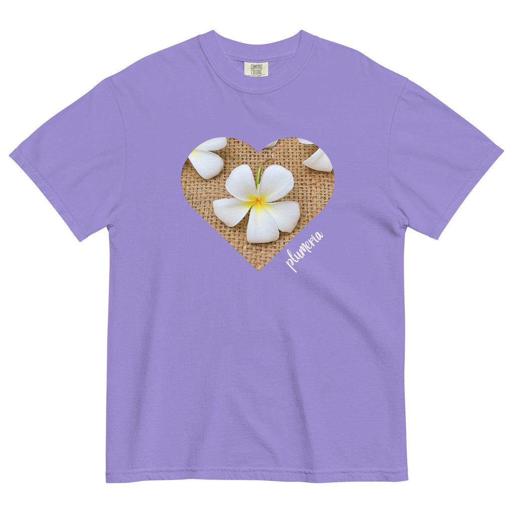 Plumeria Comfort Colors T-Shirt: Hawaiian Flowers, Soft Cotton Tee