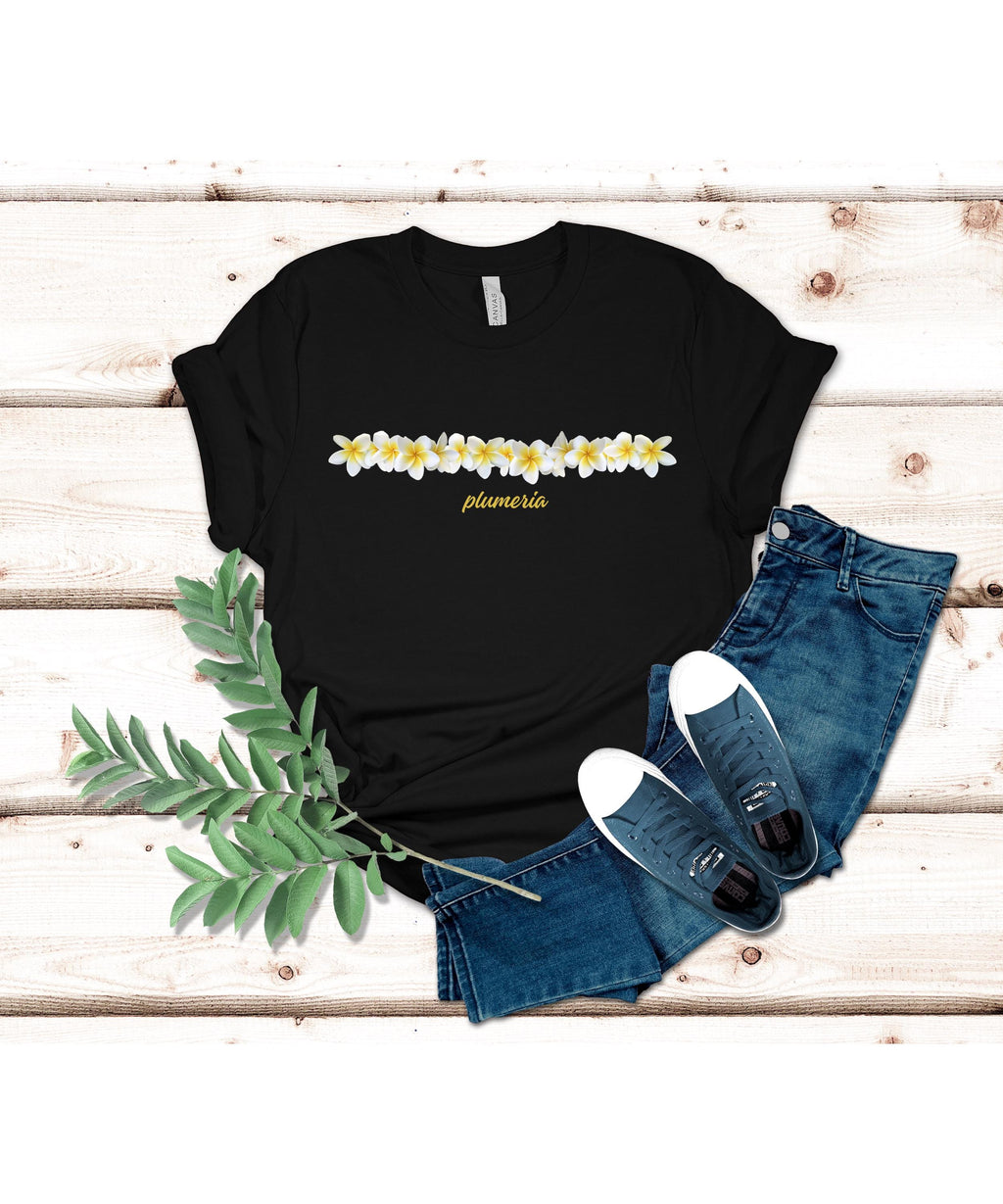 Plumeria Flower Shirt: Hawaiian Islands Unisex T-Shirt
