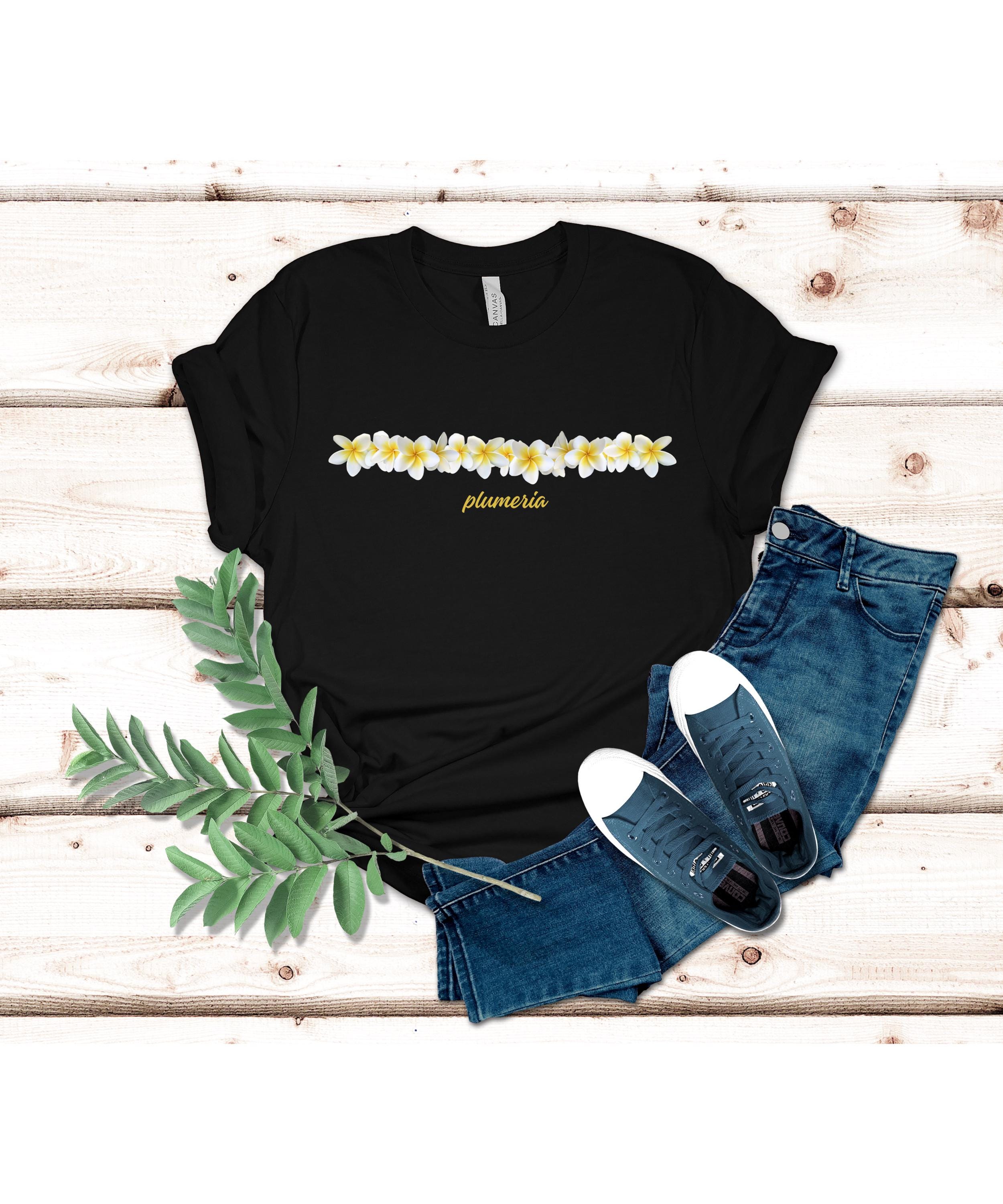 Plumeria Flower Shirt: Hawaiian Islands Unisex T-Shirt